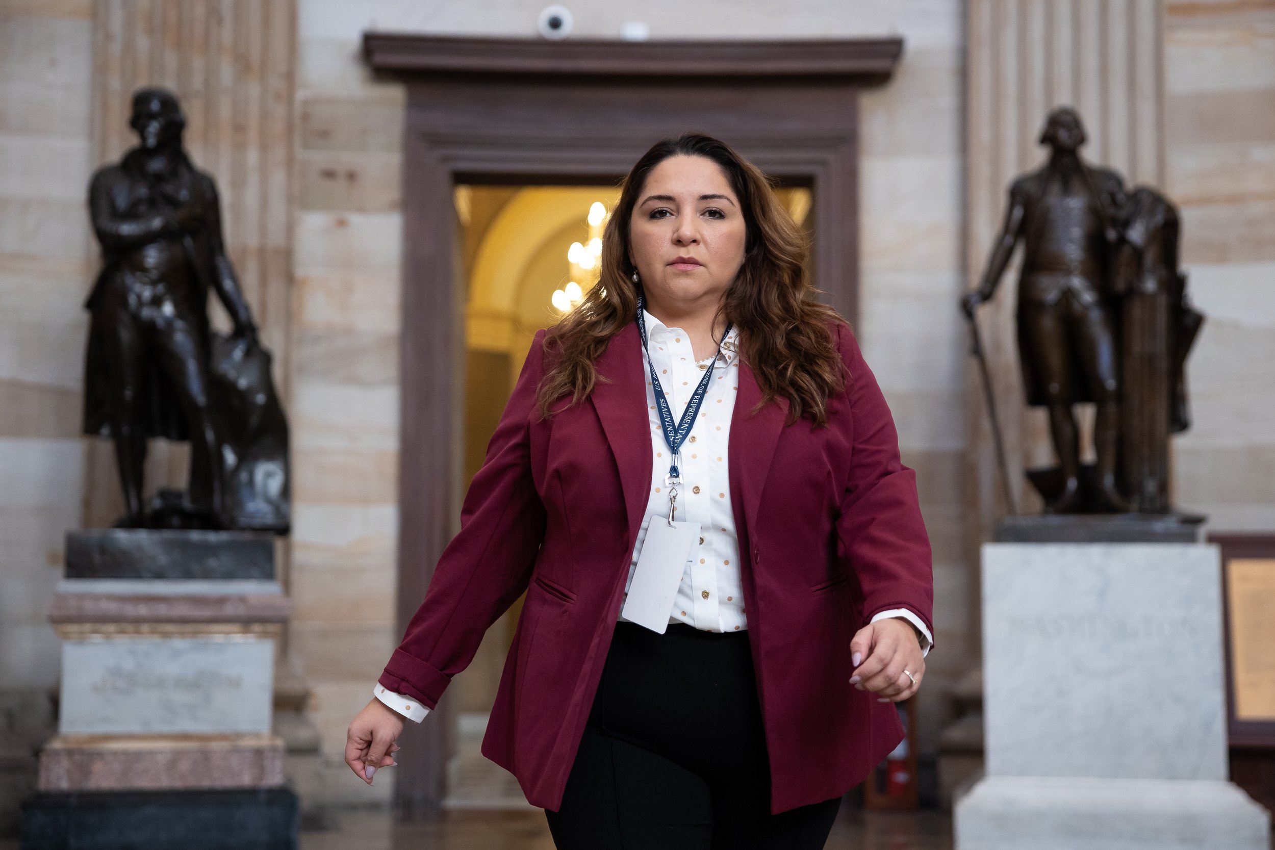  Representative-elect Delia Ramirez (D-Ill.) is seen at the U.S. Capitol Nov. 18, 2022. 