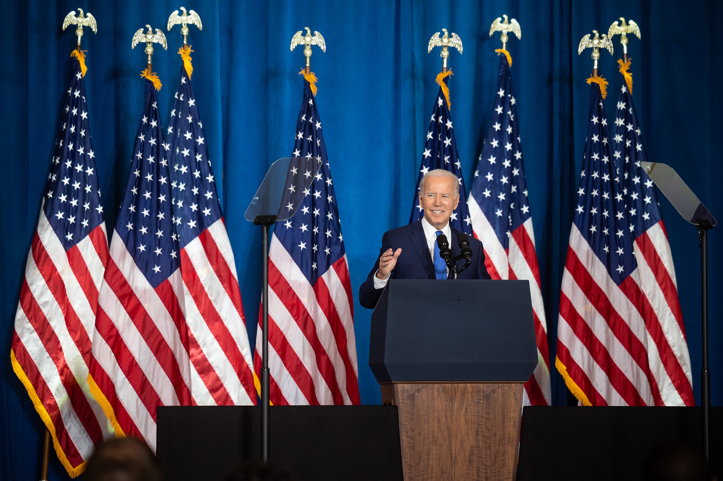  President Biden delivers remarks on preserving and protecting American democracy at Union Station in Washington, D.C., Nov. 2, 2022.  