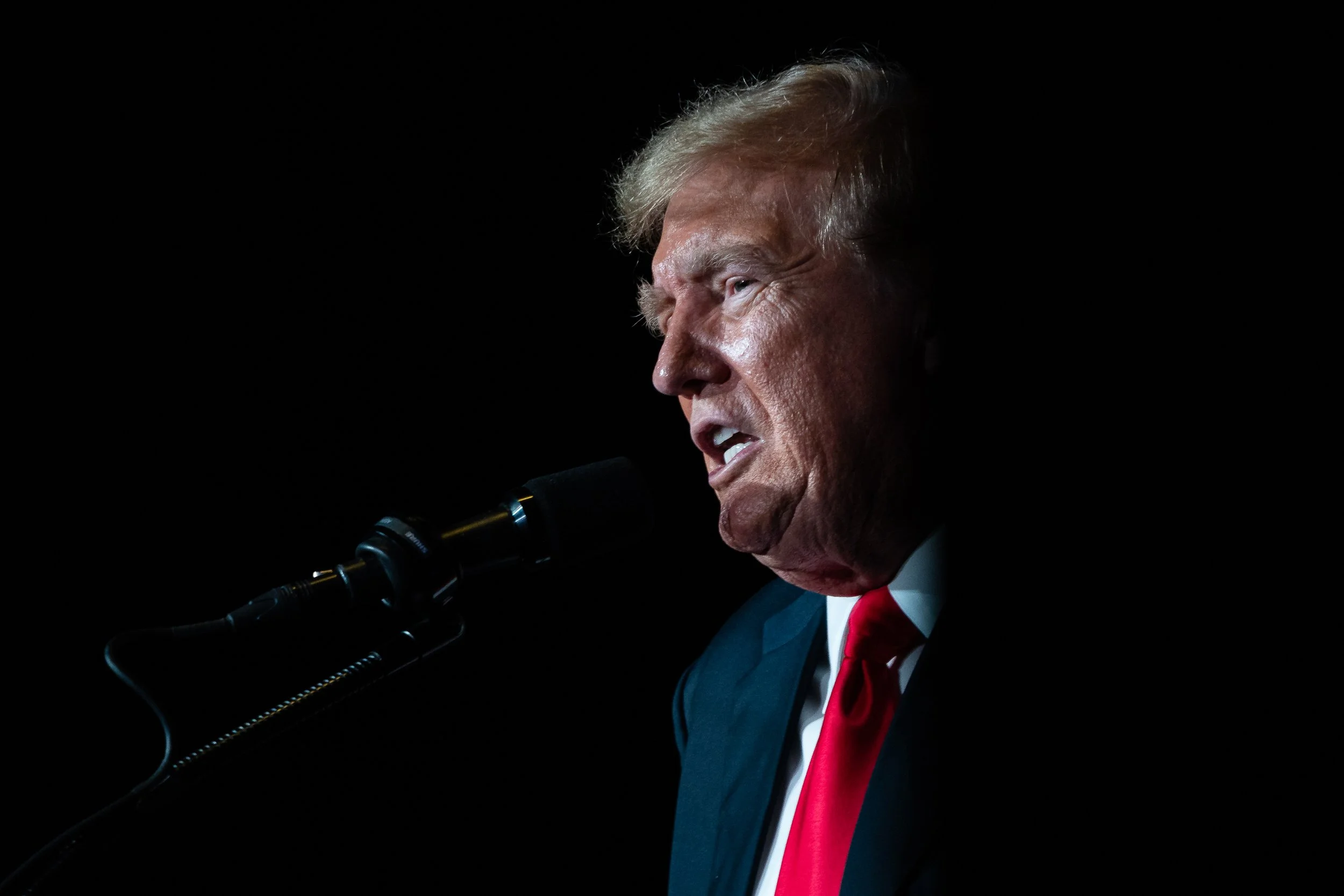  Former President Donald Trump delivers remarks at the Libertarian National Convention at the Washington Hilton in Washington, D.C., May 25, 2024. 
