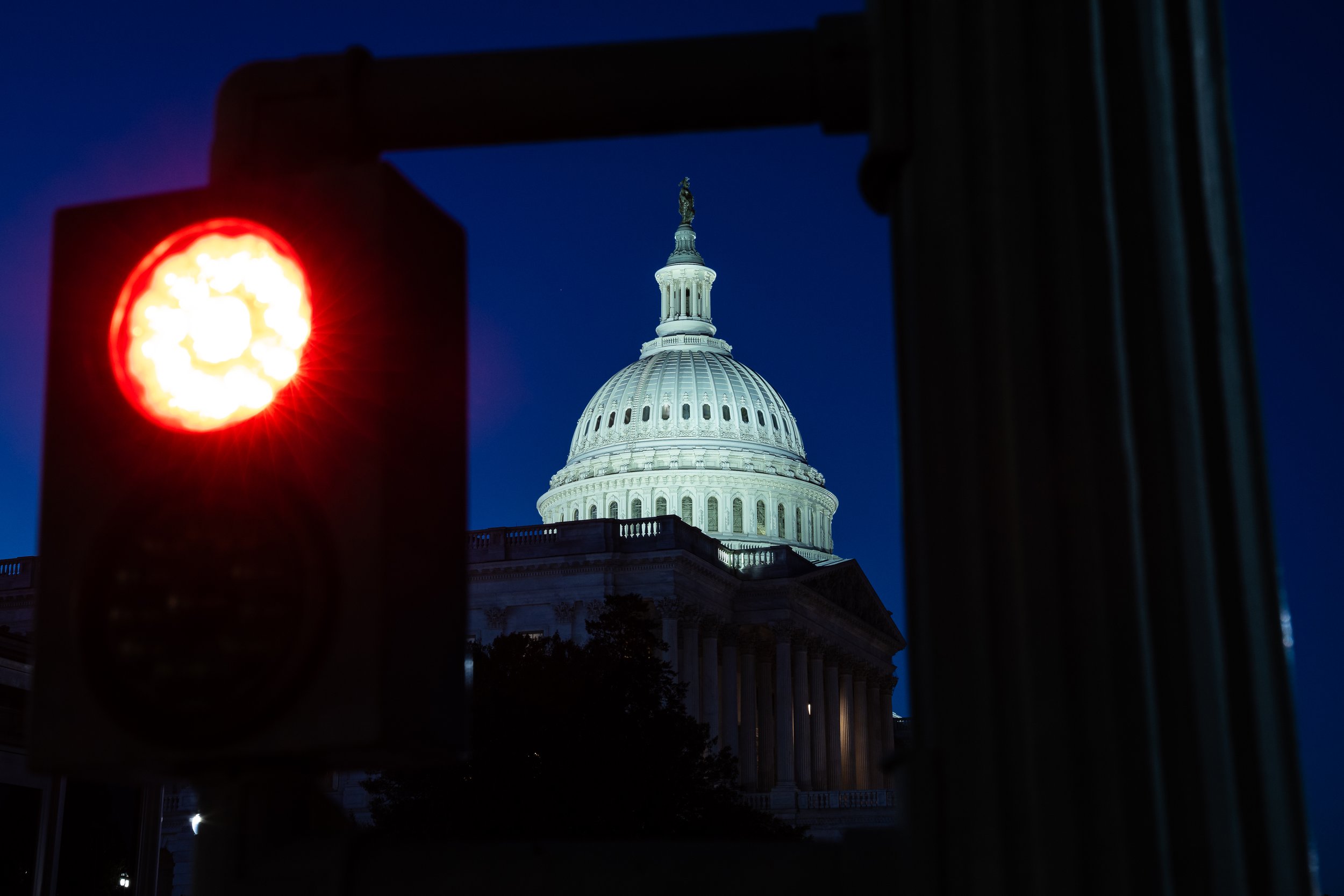  The U.S. Capitol building is seen on the 17th day of a government shutdown, Oct. 17, 2025.  