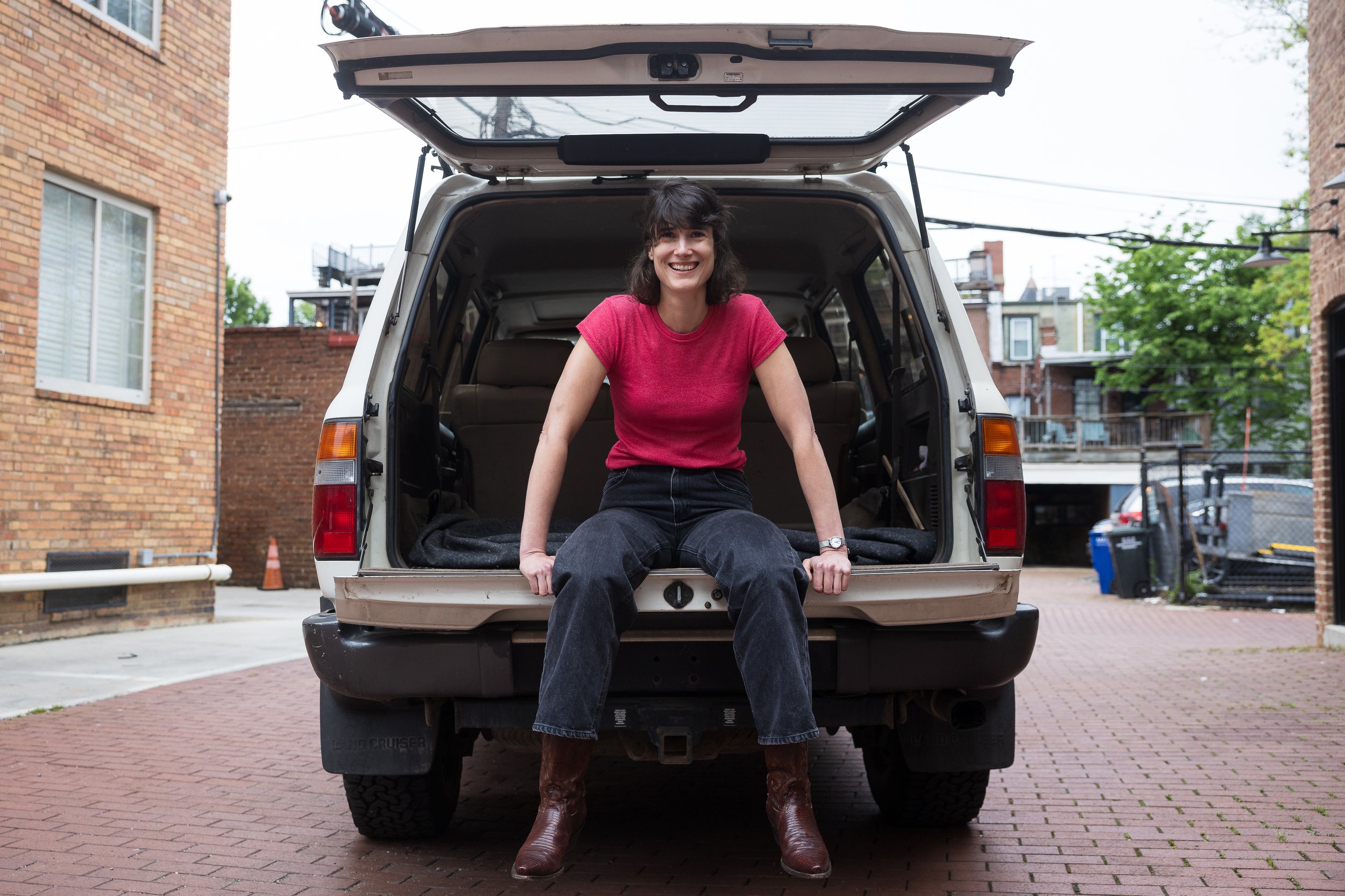  Rep. Marie Gluesenkamp Perez (D-Wash.) is seen with her 1997 Toyota Land Cruiser in Washington, D.C., May 15, 2024.  