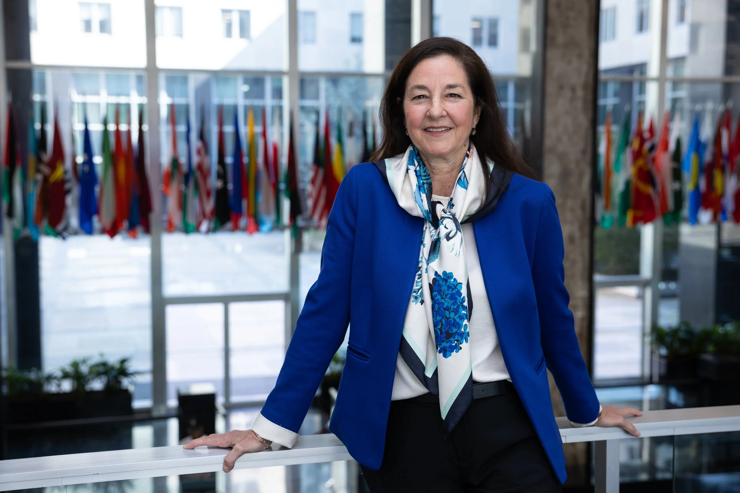  Assistant Secretary of State for Oceans and International Environmental and Scientific Affairs Monica Medina poses for a portrait at Department of State headquarters in Washington, D.C., April 24, 2023.  