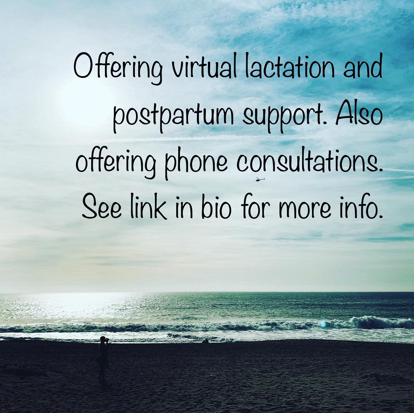 During this uncertain time, families are still needing and deserving lactation and postpartum support. I am available for virtual calls via ZOOM, FaceTime, or Google Duo. Or for phone consultations. See link in bio for more info. Every family needs a