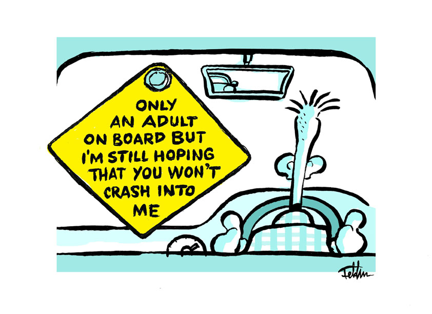 PRINT - Only an Adult on Board