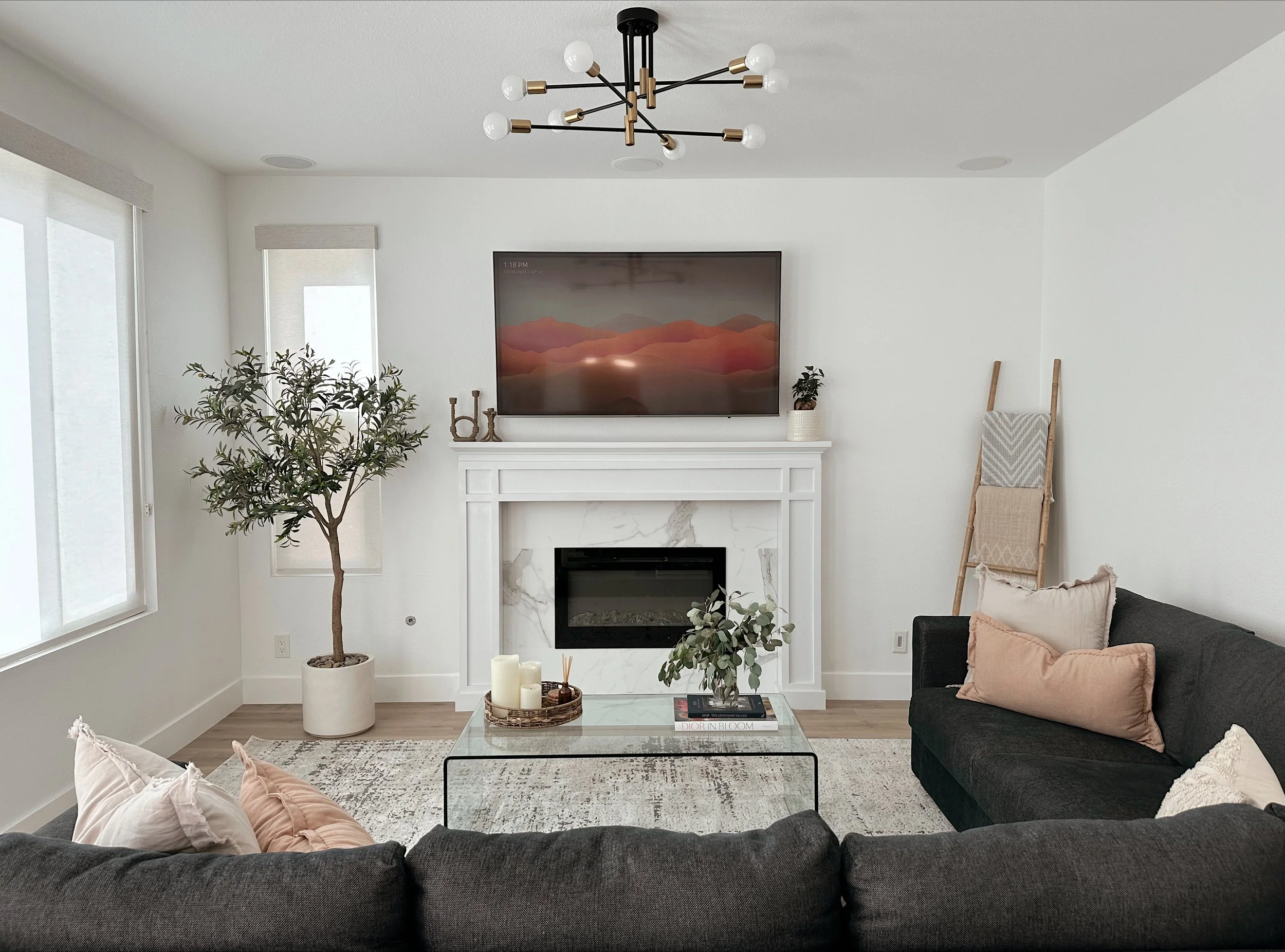 Our Fireplace Reveal (DIY) + Before and After Photos