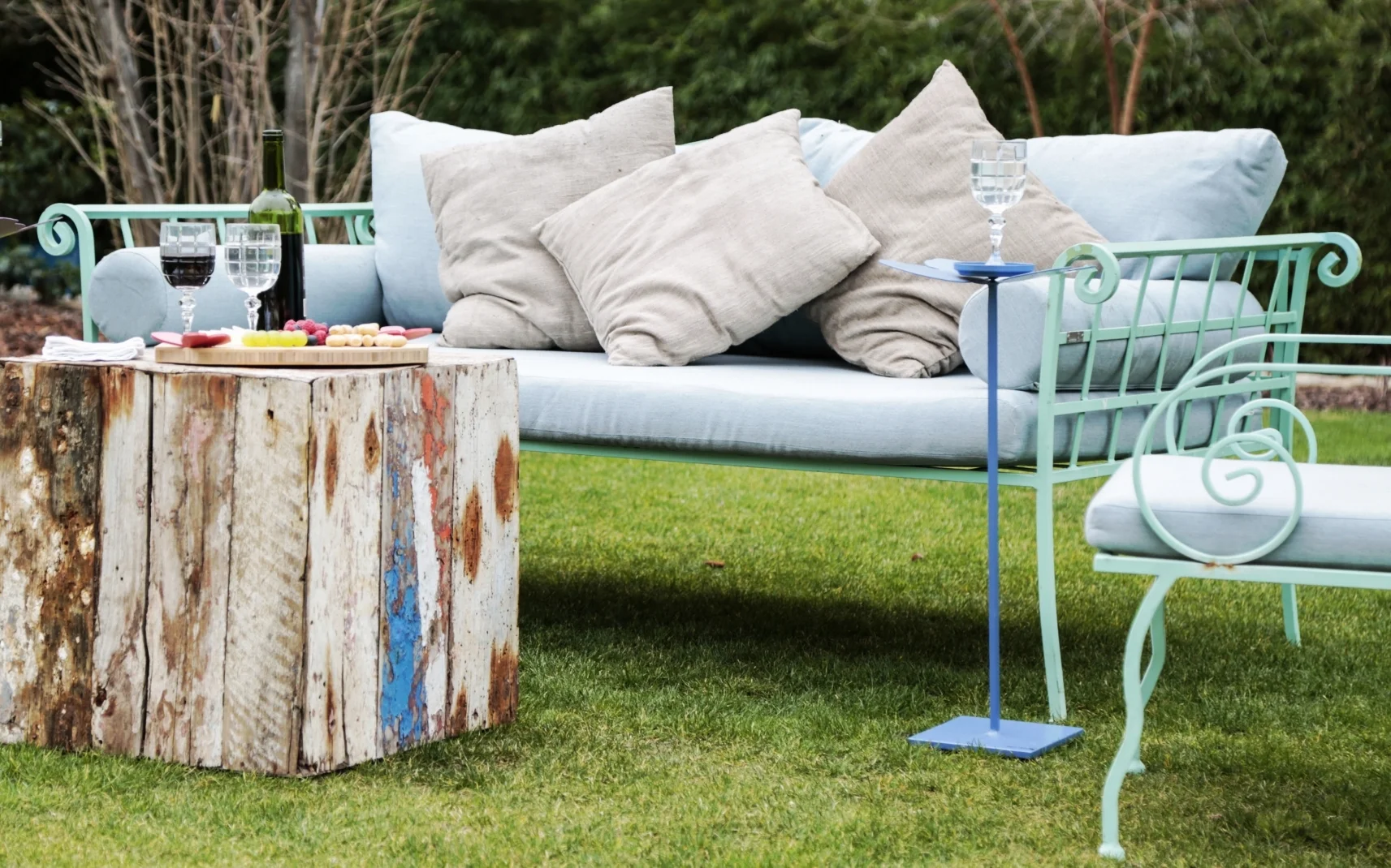 nenamalopaisajismo nenamalo Nena Malo sofas jardin forniture garden hierro forja