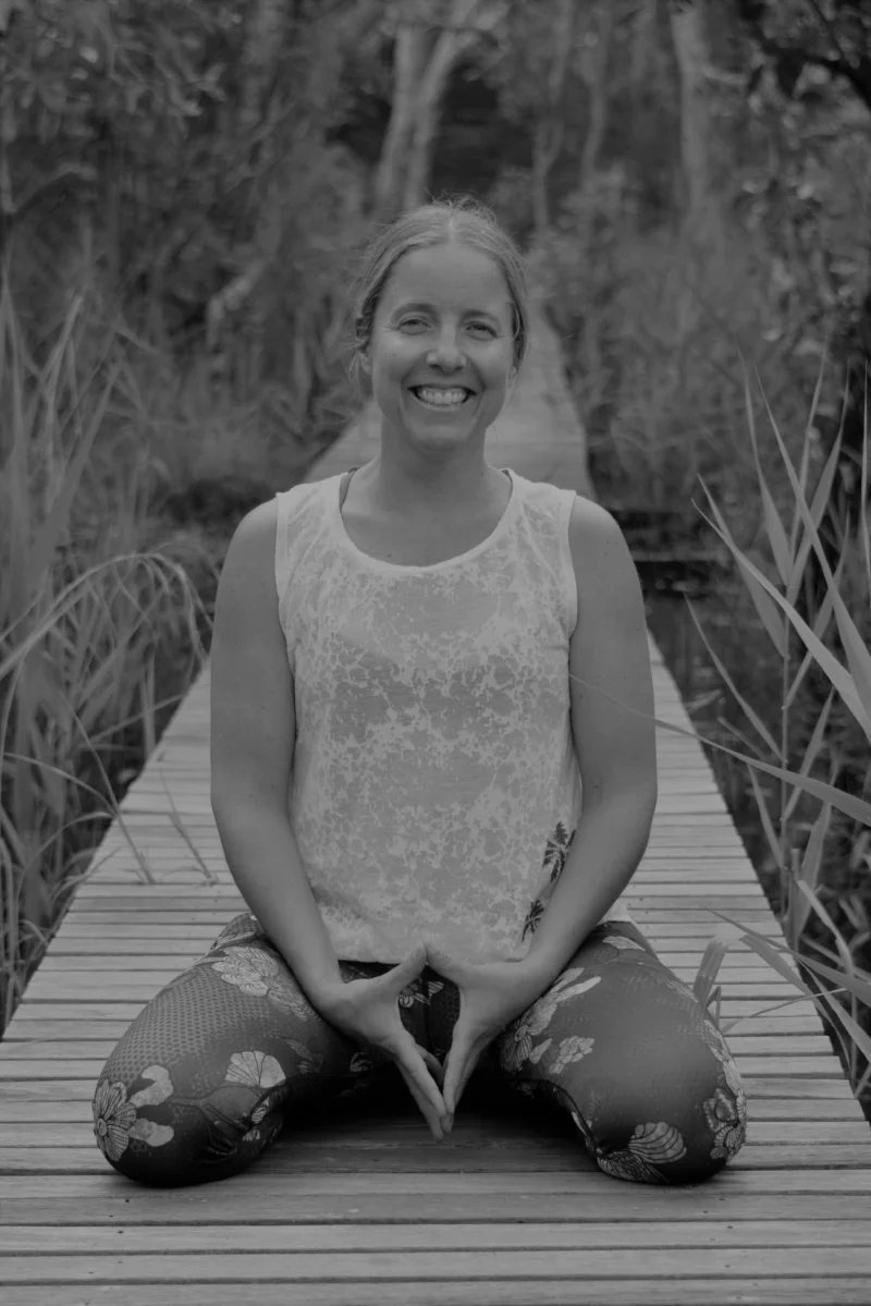 yoga on the bridge bandw.jpg