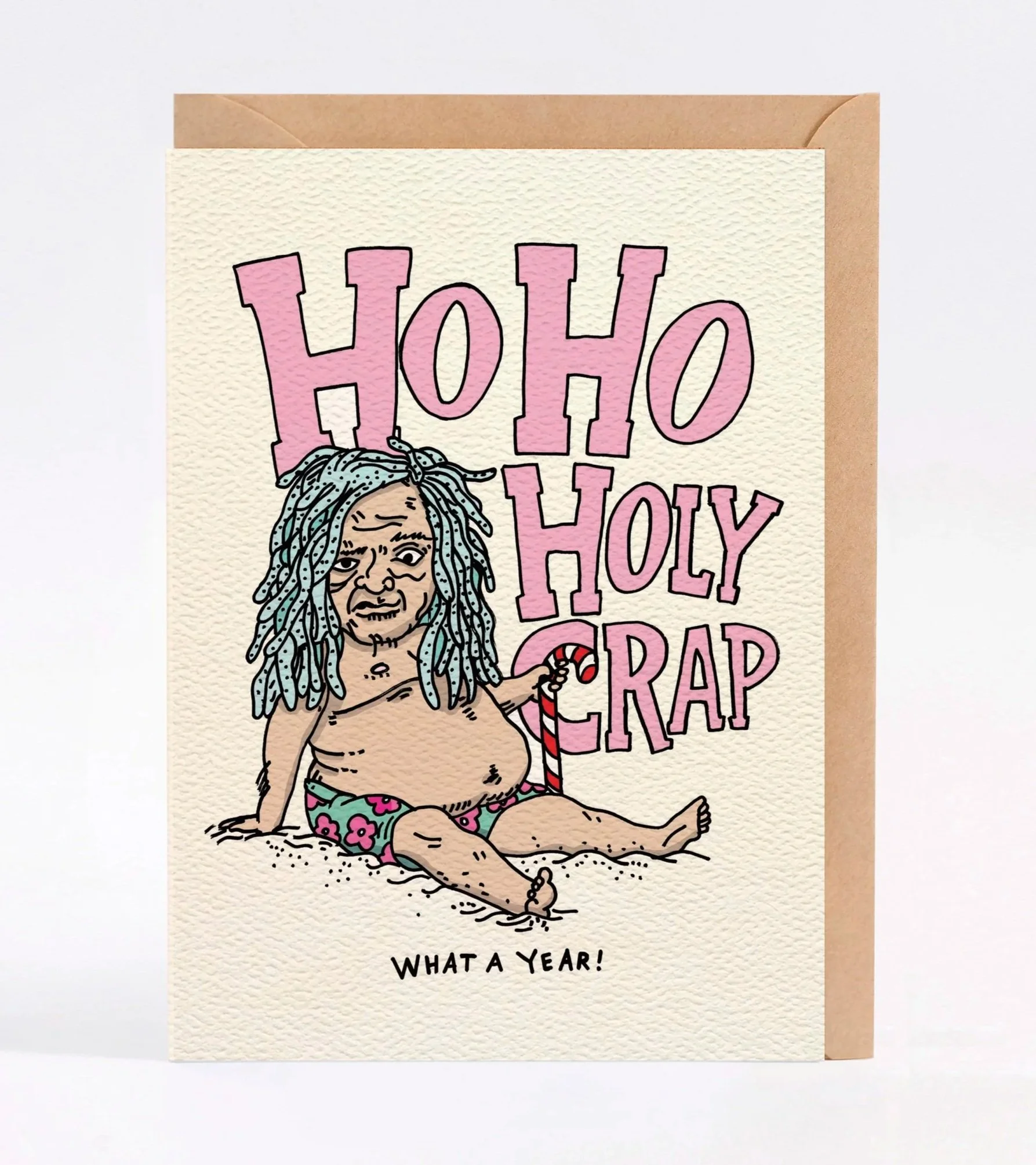 Funny Christmas card - cool Christmas card - Australian made Christmas card - Holy Crap by Wally Paper Co Melbourne - made in Australia
