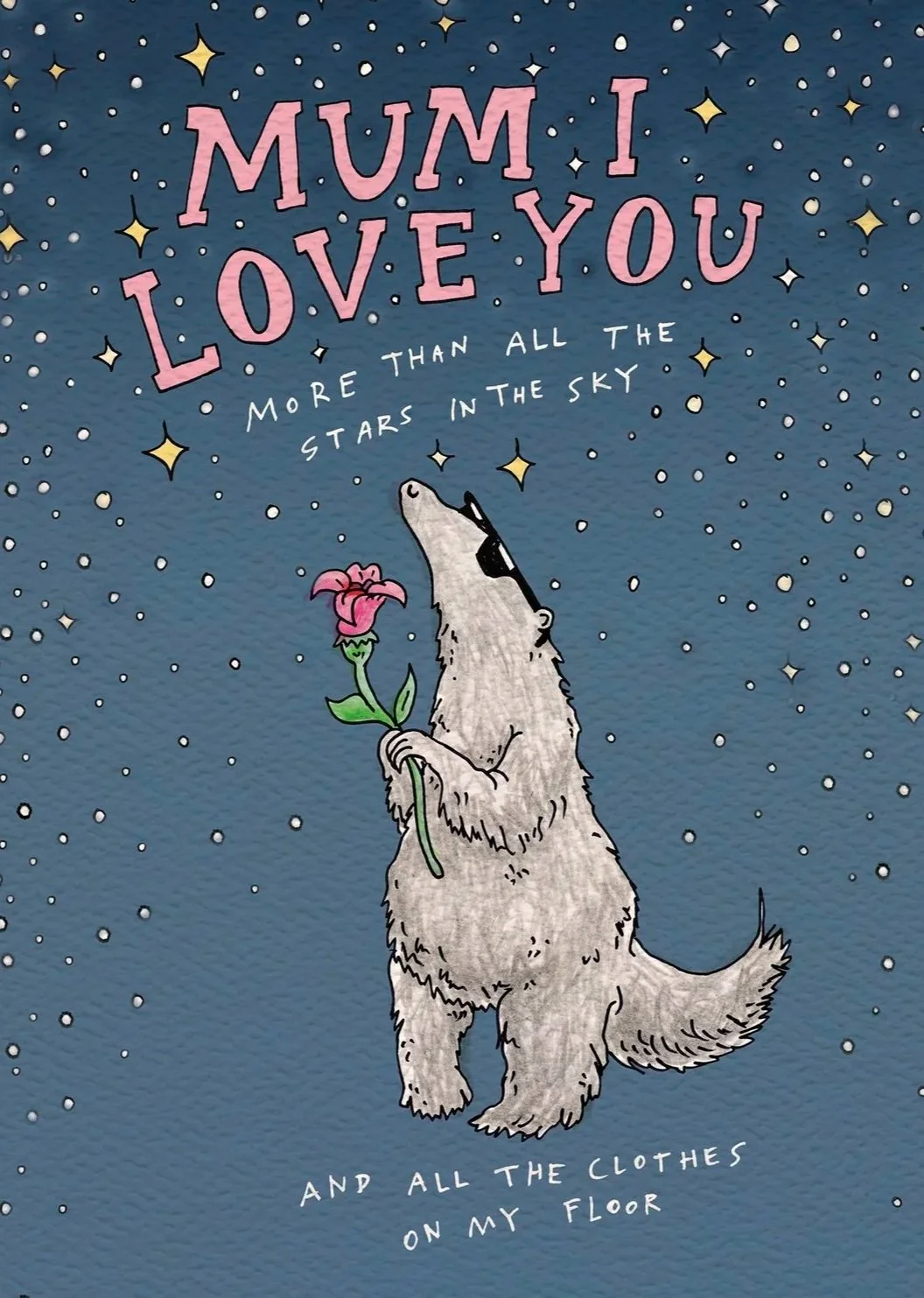 Mother's Day card funny mothers day card funny card for mum funny mom card All the Stars by Wally Paper Co Melbourne made in Australia