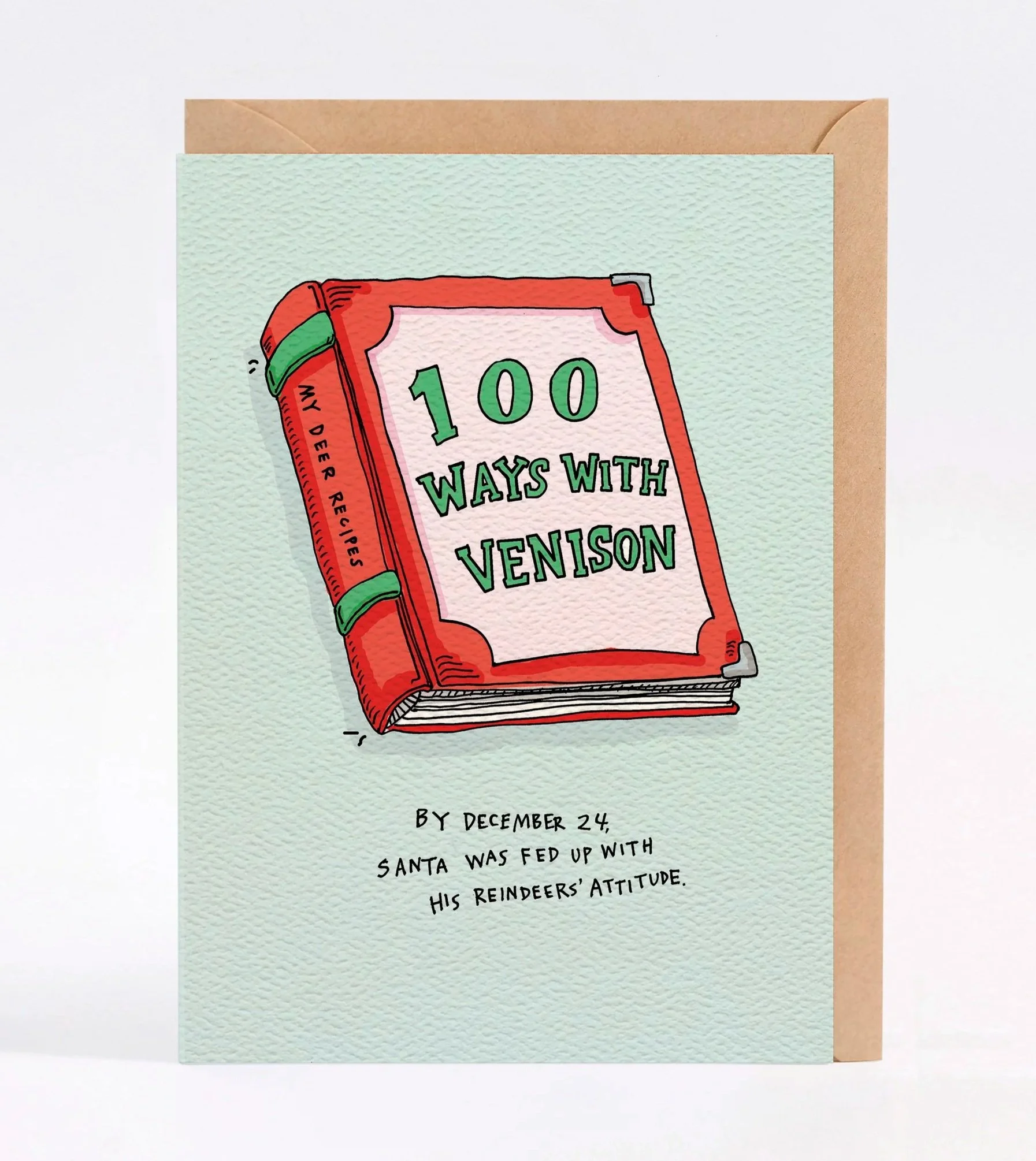 =Christmas card - funny Christmas card - Australian made Christmas card - Dear Recipe by Wally Paper Co Melbourne - made in Australia