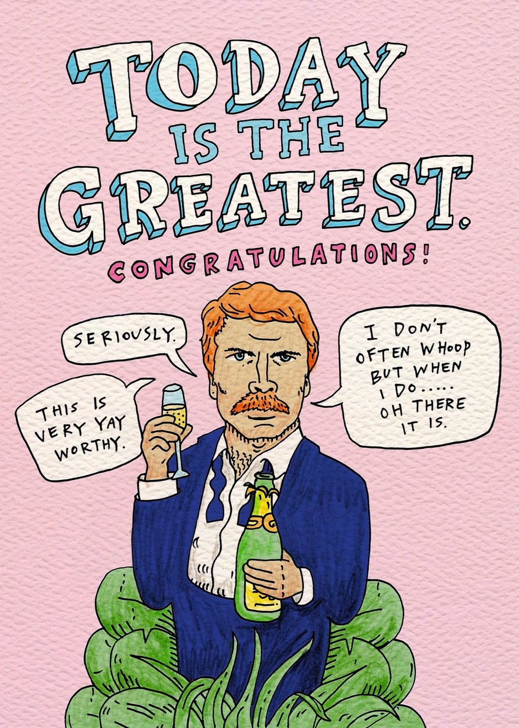 Congratulations card - Australian made congratulations card - The Greatest by Wally Paper Co Melbourne - made in Australia