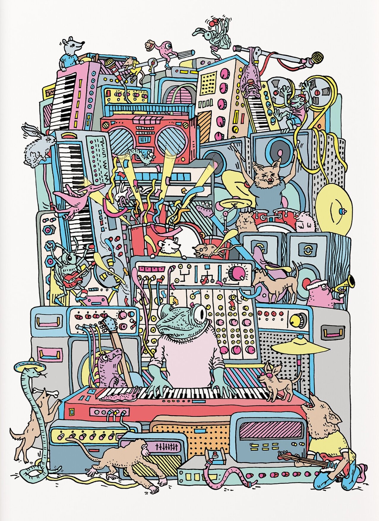 Animal Jam art print by Wally Paper Co, Melbourne, Australia