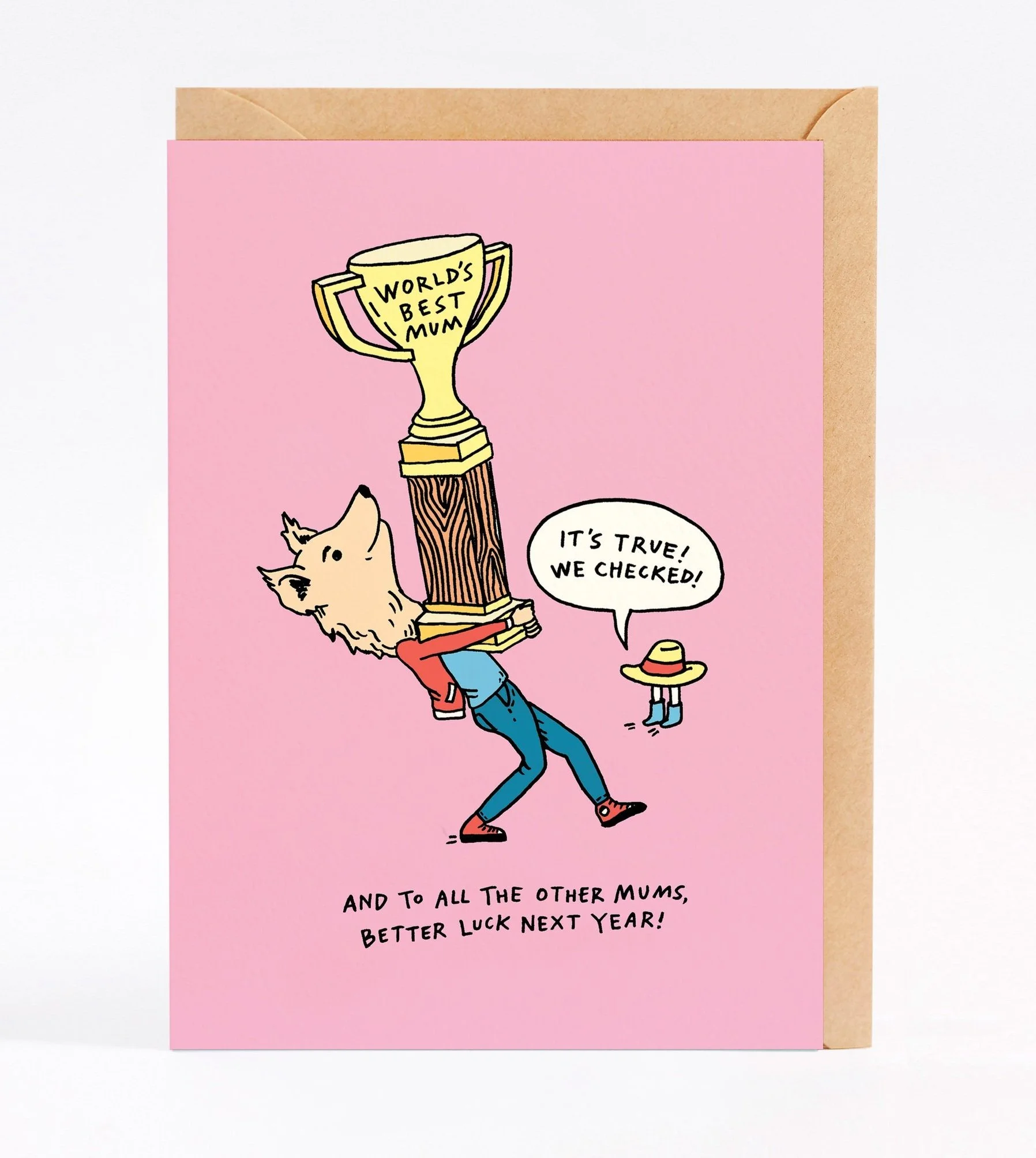 Mum and Mother's Day card - TRUE WE CHECKED - by Wally Paper Co, Melbourne. Made in Australia.