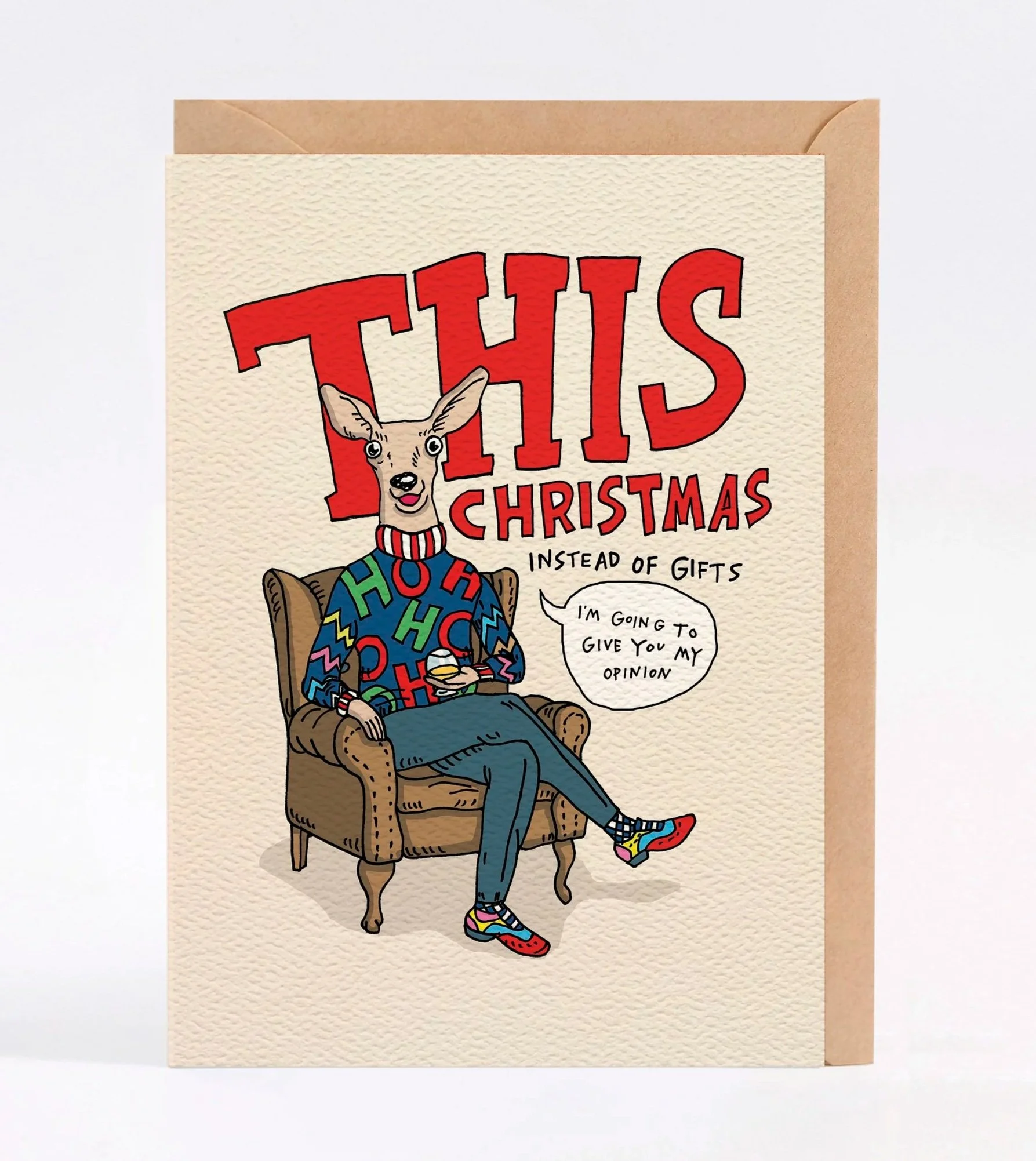Christmas card - funny Christmas card - Australian made Christmas card - Opinion by Wally Paper Co Melbourne - made in Australia
