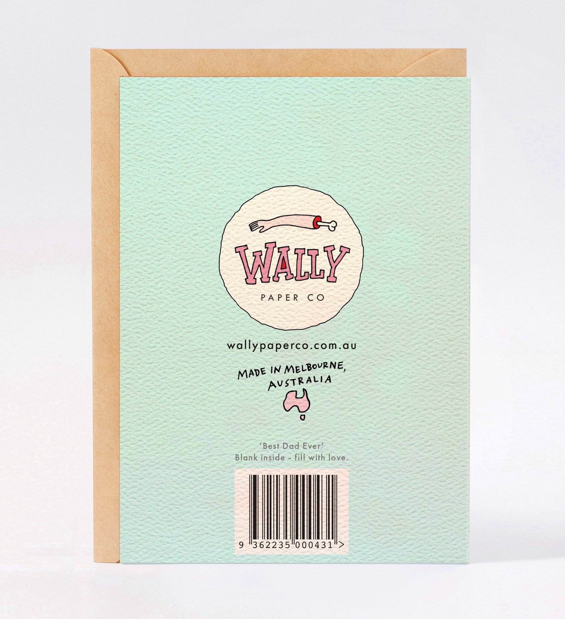 Father's day card fathers day card funny dad card called Best Dad Ever by Wally Paper Co Melbourne made in Australia