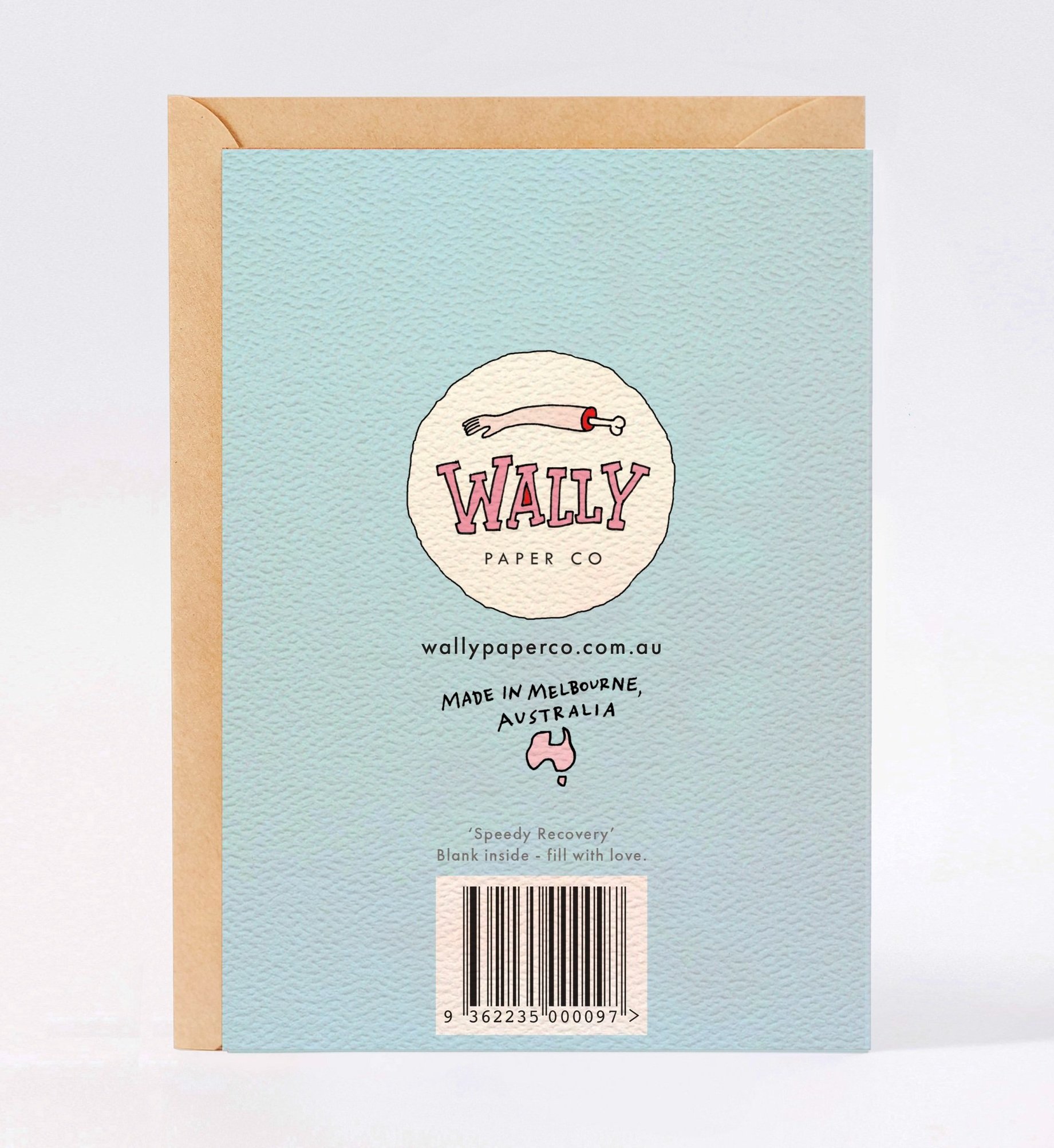 Get well soon card - Australian made get well soon card - funny get well soon card - Speedy Recovery by Wally Paper Co Melbourne - made in Australia