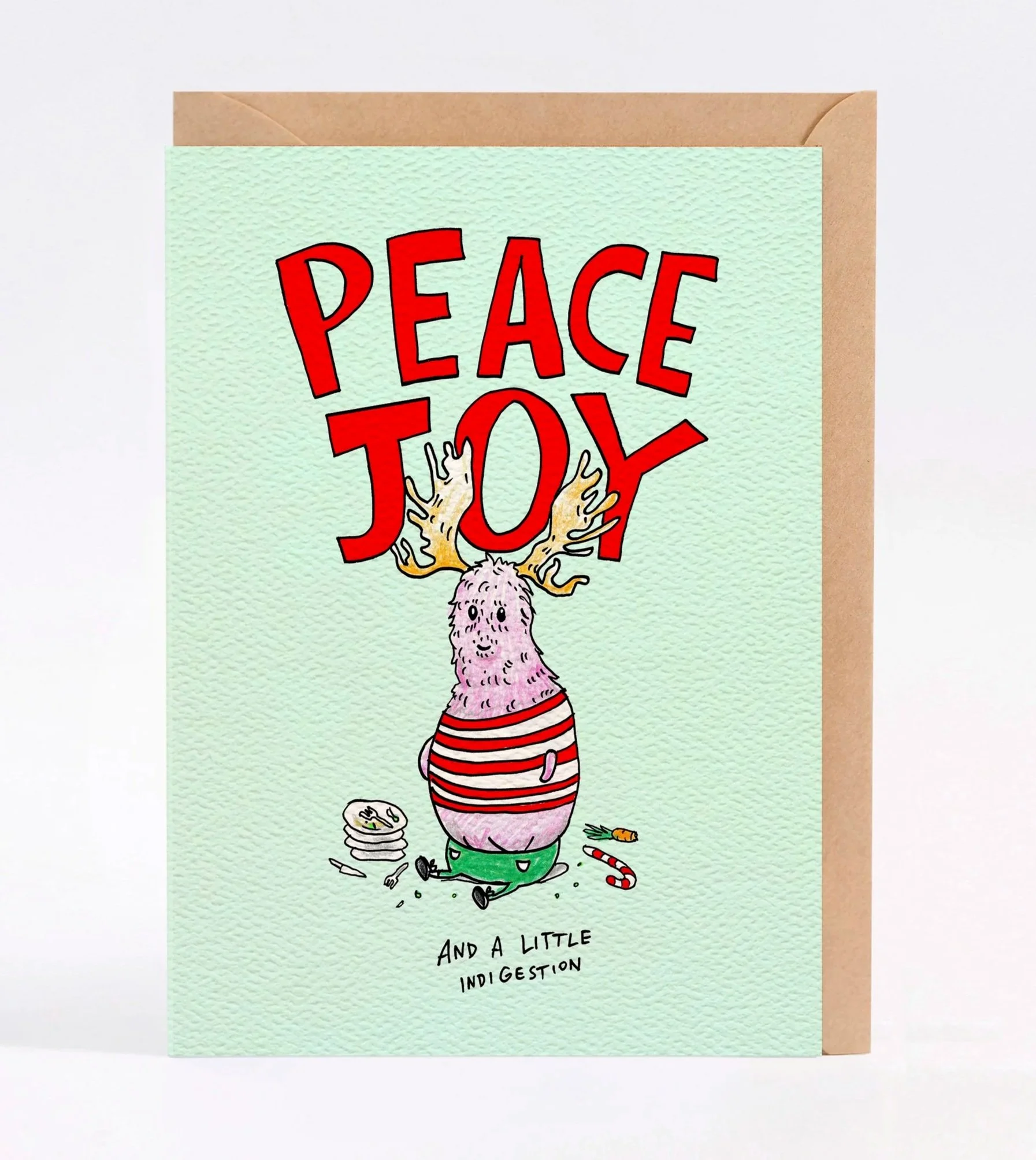 Christmas card - funny Christmas card - Australian made Christmas card - Indigestion by Wally Paper Co Melbourne - made in Australia