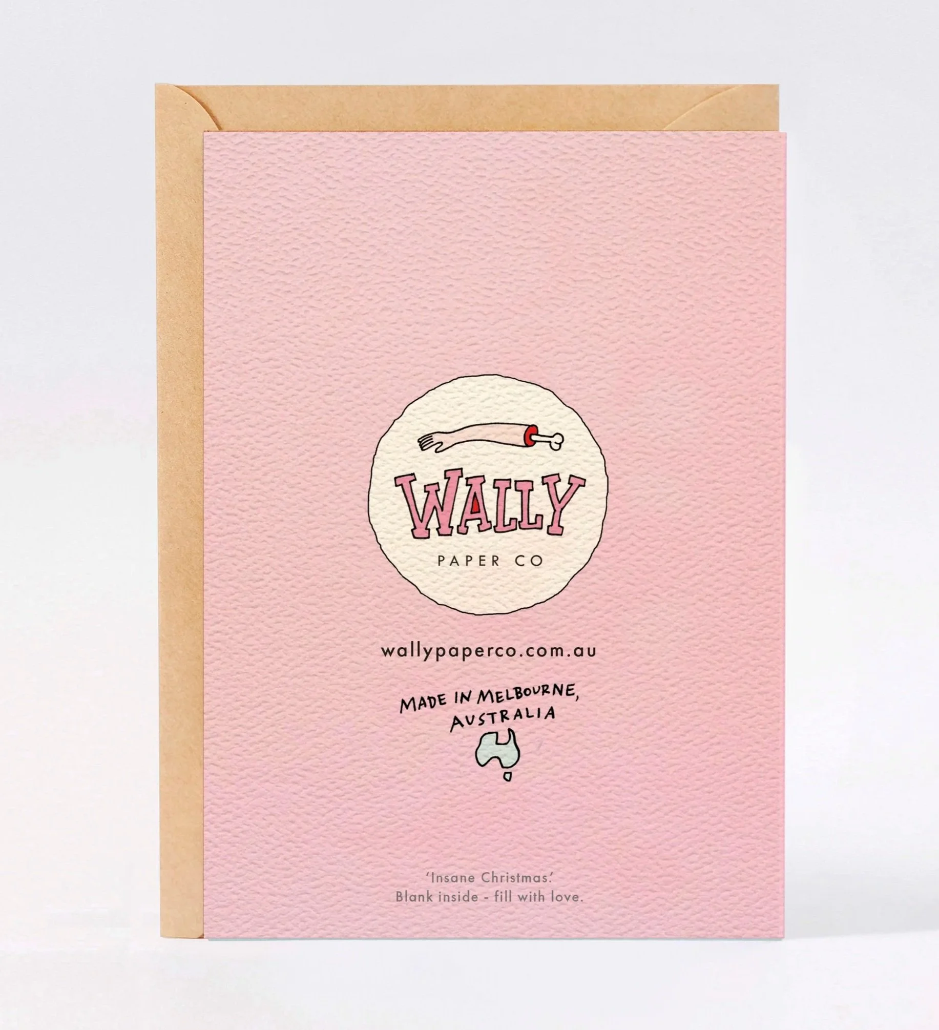 Christmas card - funny Christmas card - Australian made Christmas card - Insane Christmas by Wally Paper Co Melbourne - made in Australia