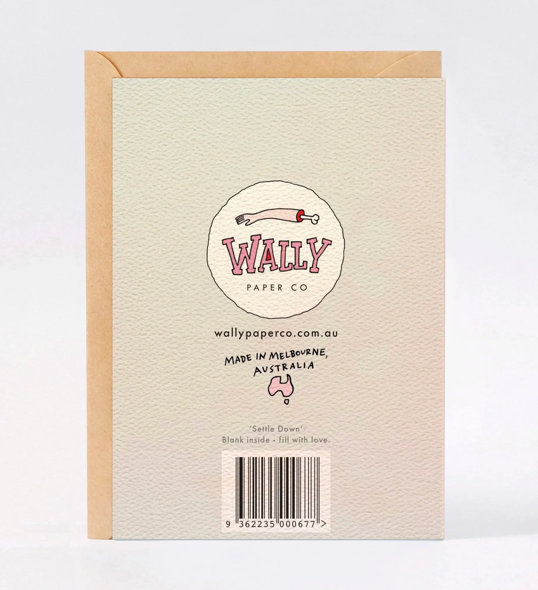 Wedding card - Australian made wedding card - Australian made engagement card - Settle Down by Wally Paper Co Melbourne - made in Australia