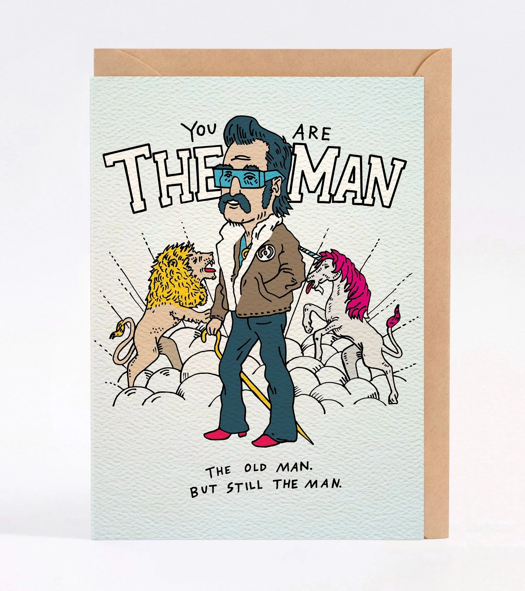 Funny Fathers Day card - funny dad birthday card - Australian made fathers day card - The Man by Wally Paper Co Melbourne - made in Australia