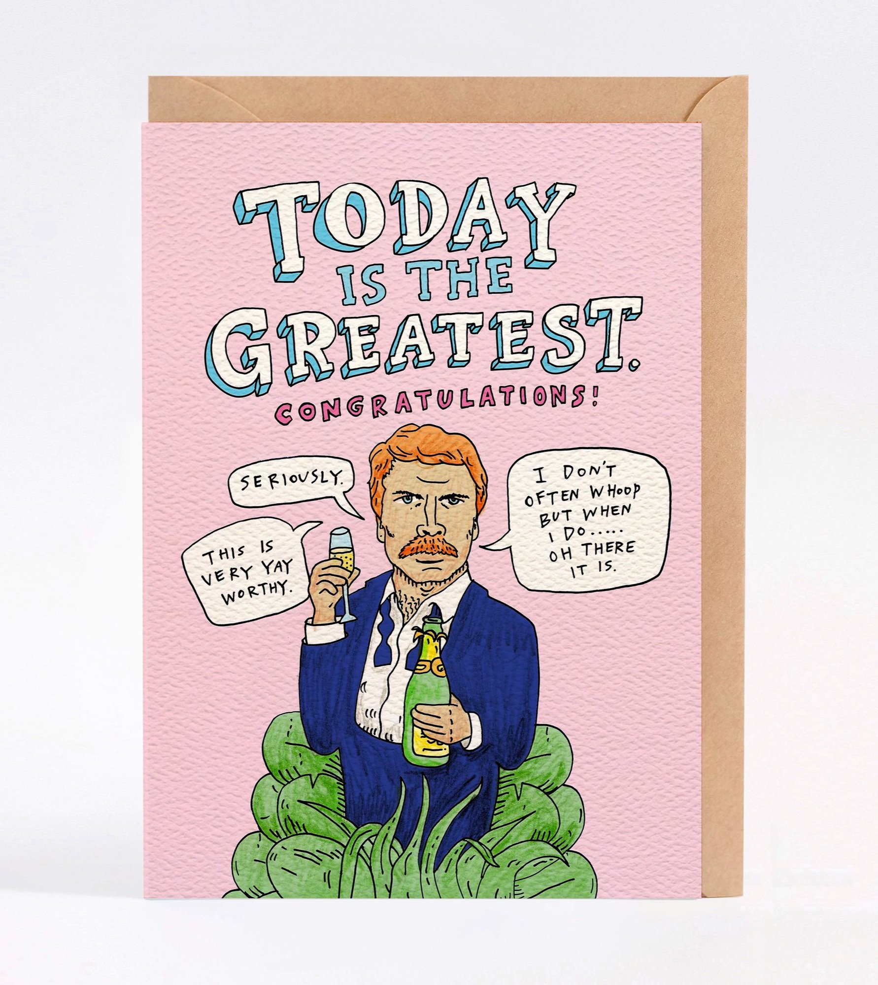 Congratulations card - Australian made congratulations card - The Greatest by Wally Paper Co Melbourne - made in Australia