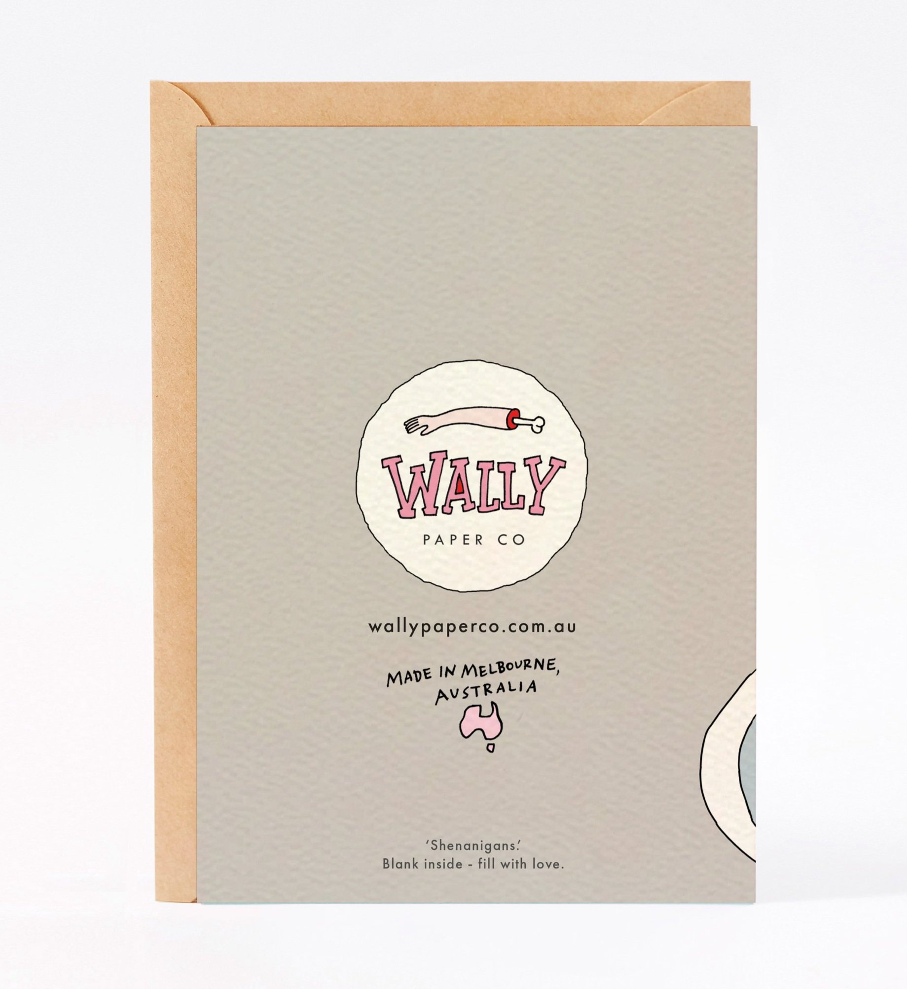 Funny house warming card Shenanigans by Wally Paper Co Melbourne funny greeting cards made in Australia