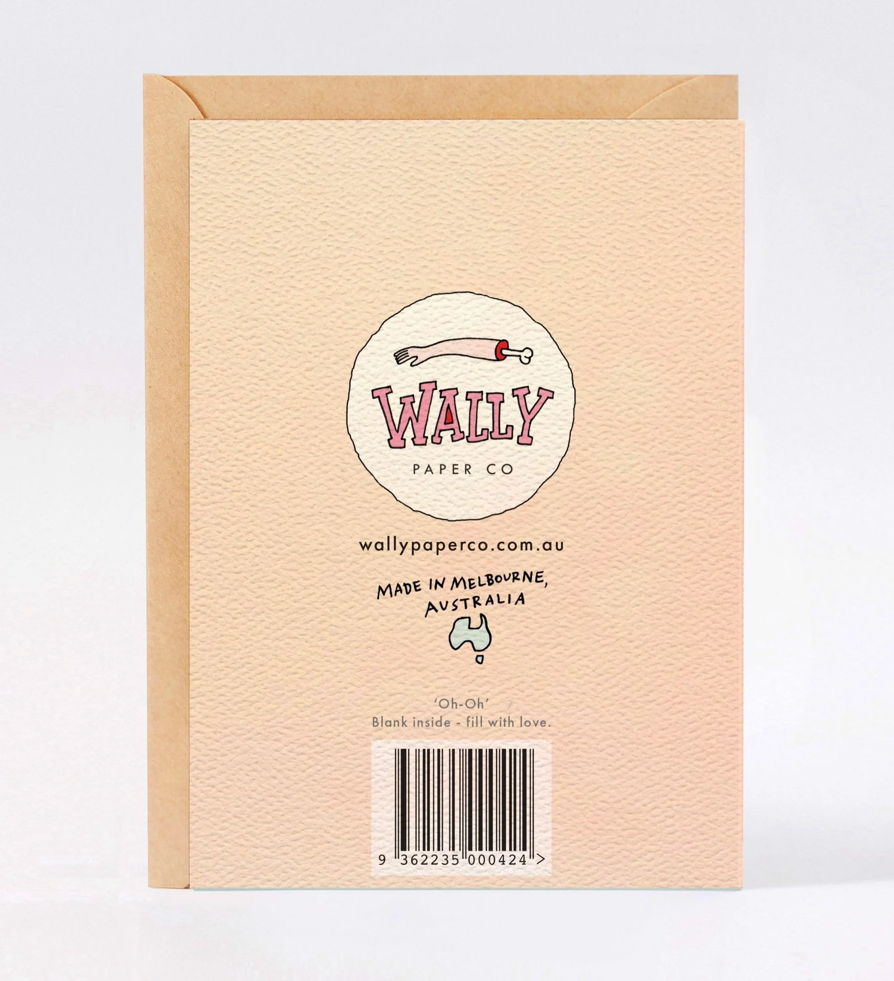 Father's day card funny fathers day card Oh-Oh by Wally Paper Co Melbourne made in Australia