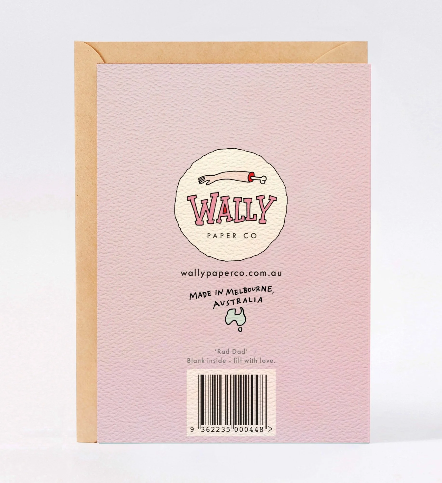 Funny Fathers Day card - funny dad birthday card - Australian made fathers day card - Rad Dad by Wally Paper Co Melbourne - made in Australia