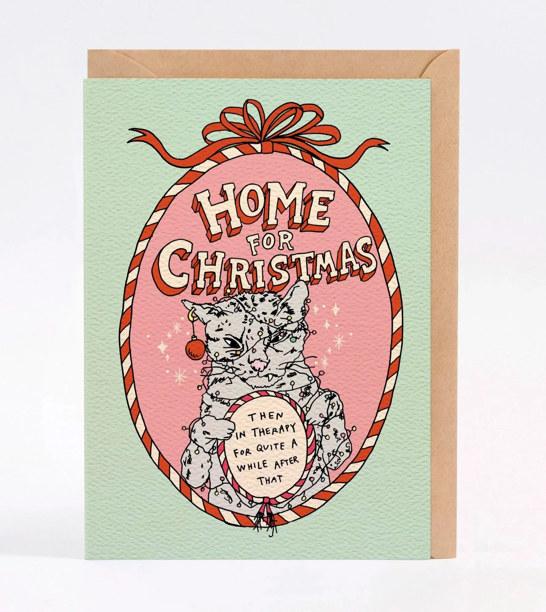 Christmas card - funny Christmas card - Australian made Christmas card - Therapy by Wally Paper Co Melbourne - made in Australia