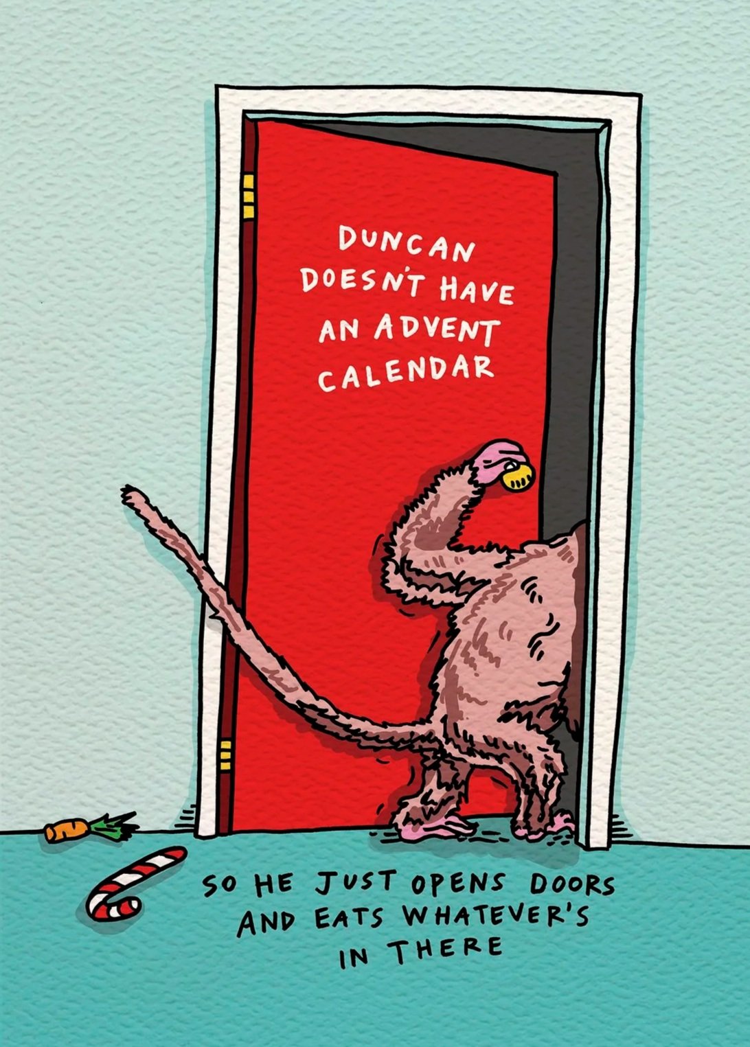 Christmas card - funny Christmas card - Australian made Christmas card - Advent Calendar by Wally Paper Co Melbourne - made in Australia