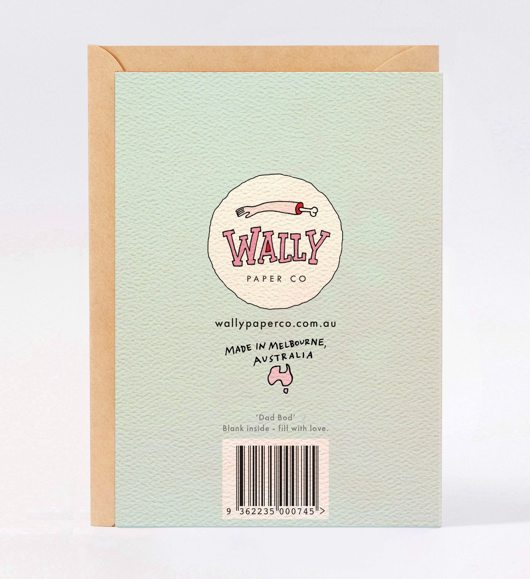 Funny Fathers Day card - funny dad birthday card - Australian made fathers day card - Dad Bod by Wally Paper Co Melbourne - made in Australia