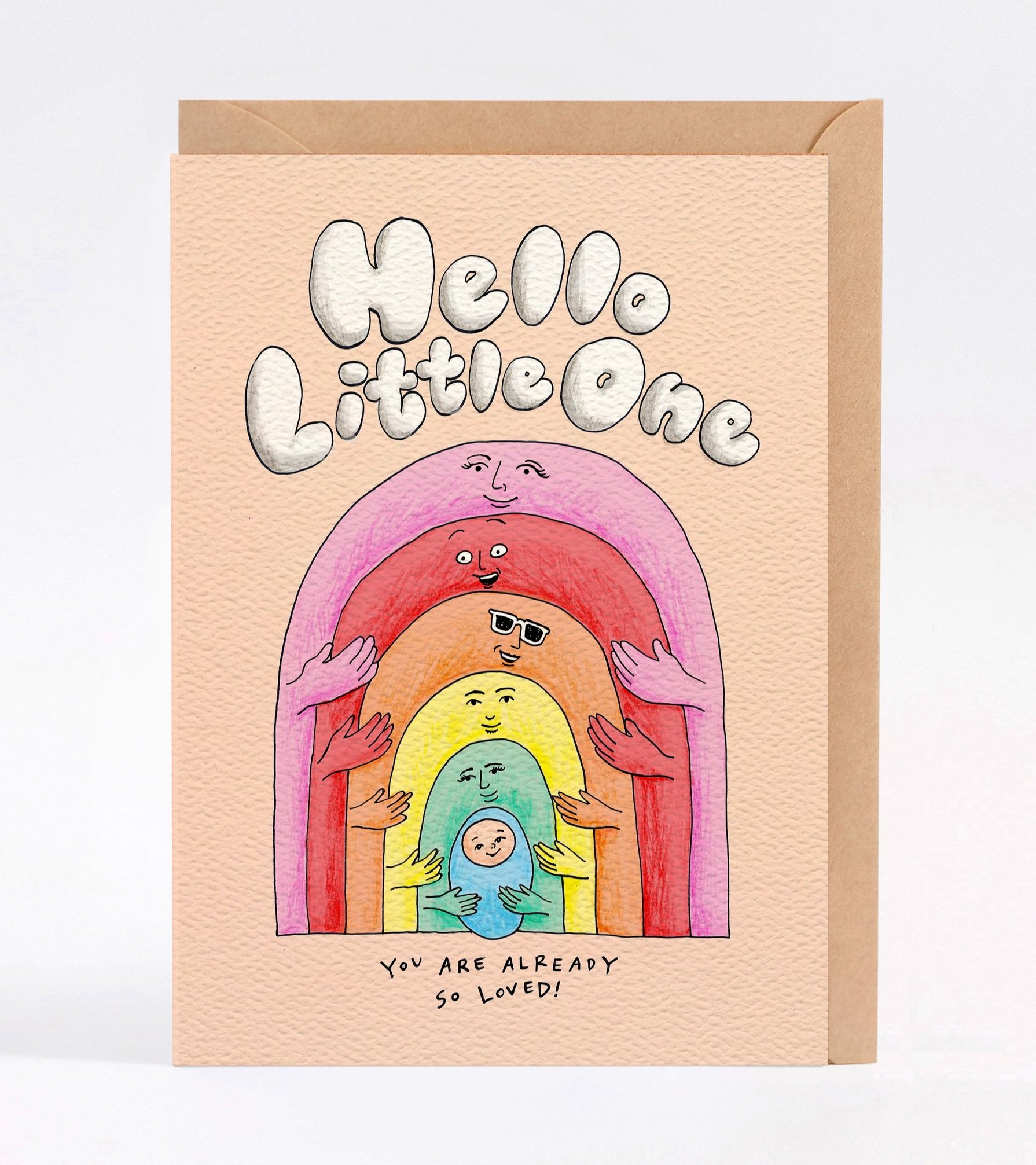New baby card - funny new baby card - baby shower card -Little One by Wally Paper Co Melbourne - made in Australia