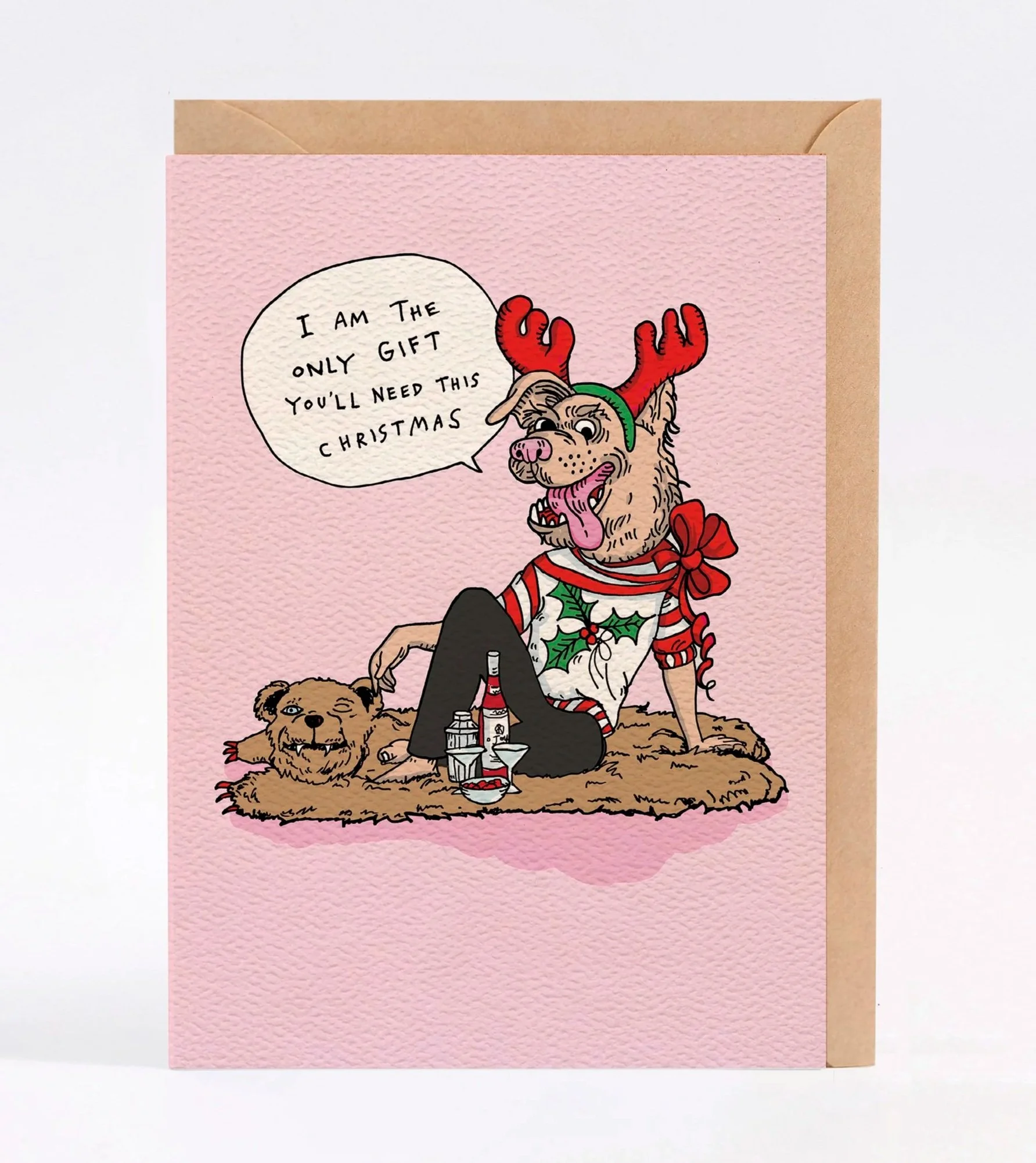 Christmas card - funny Christmas card - Australian made Christmas card - Only Gift You Need by Wally Paper Co Melbourne - made in Australia