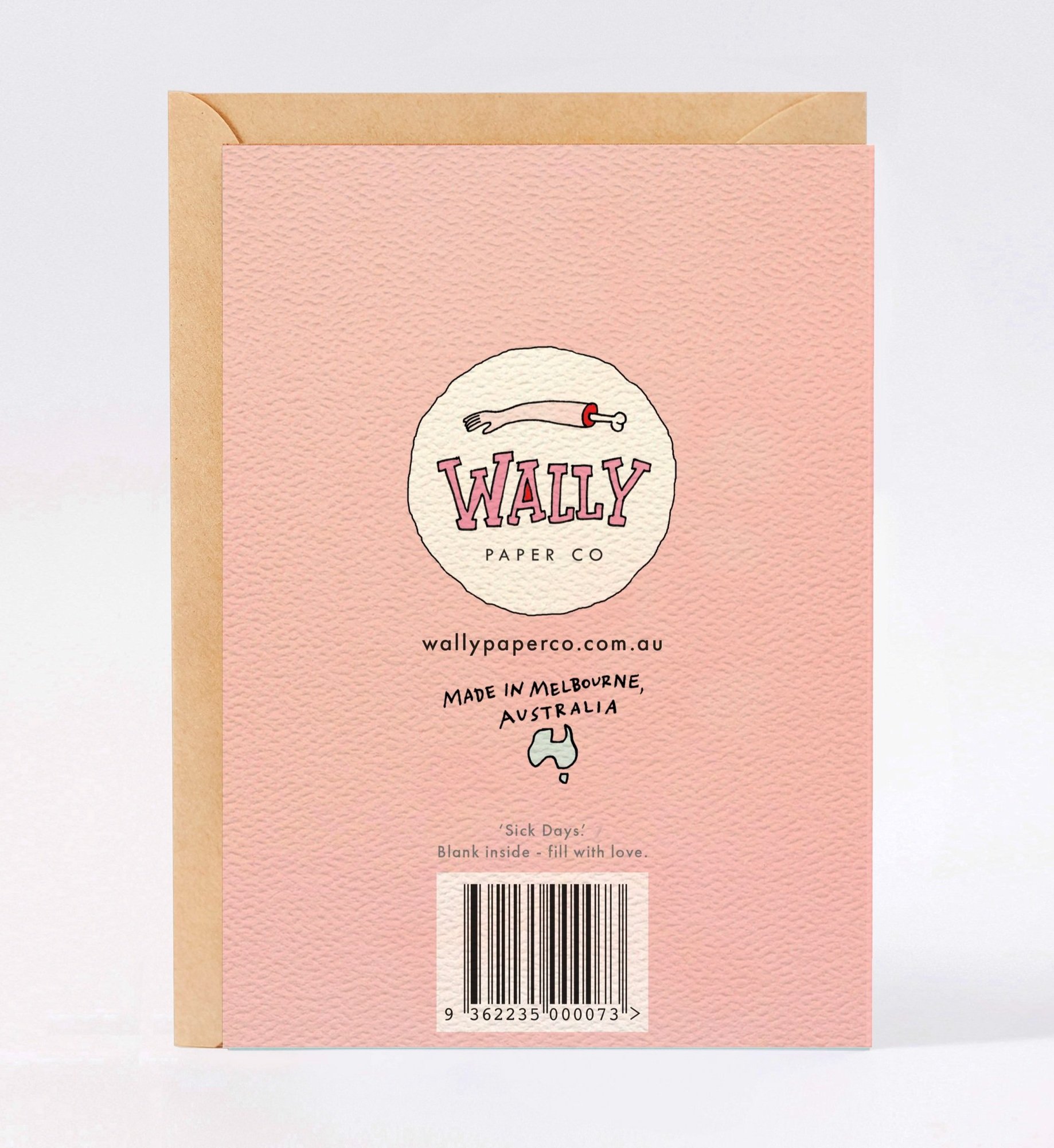 Get well soon card - Australian made get well soon card - funny get well soon card - Sick Days by Wally Paper Co Melbourne - made in Australia