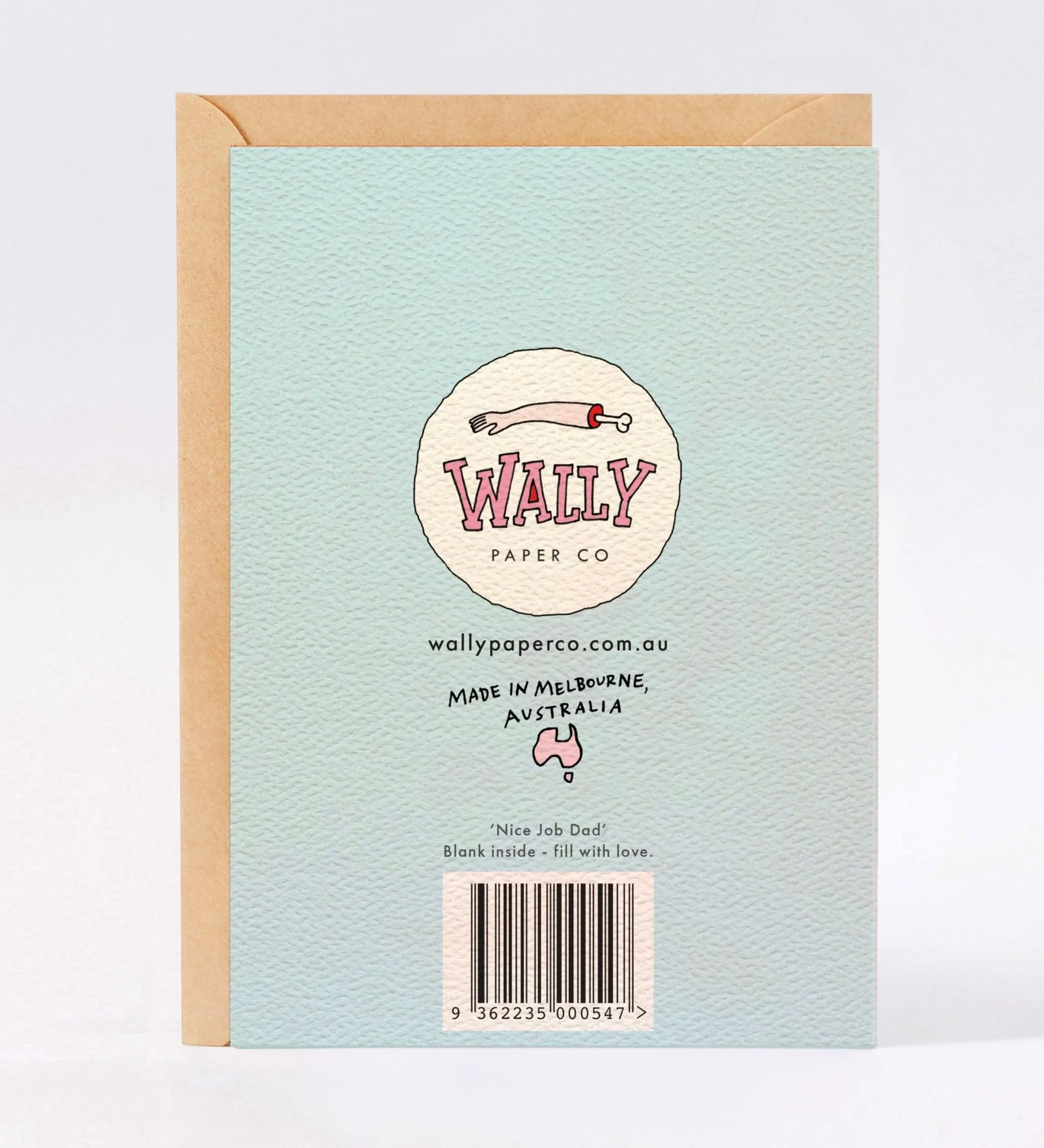 Funny Fathers Day card - funny dad birthday card - Australian made fathers day card - Nice Job Dad by Wally Paper Co Melbourne - made in Australia