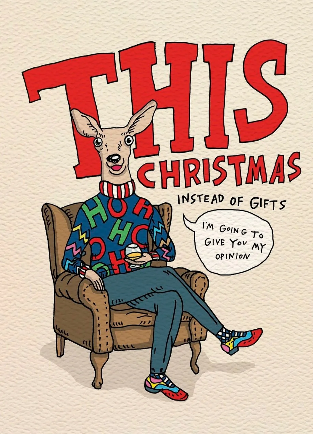 =Christmas card - funny Christmas card - Australian made Christmas card - Opinion by Wally Paper Co Melbourne - made in Australia