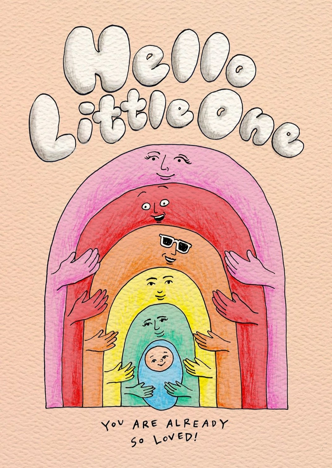 New baby card - funny new baby card - baby shower card -Little One by Wally Paper Co Melbourne - made in Australia