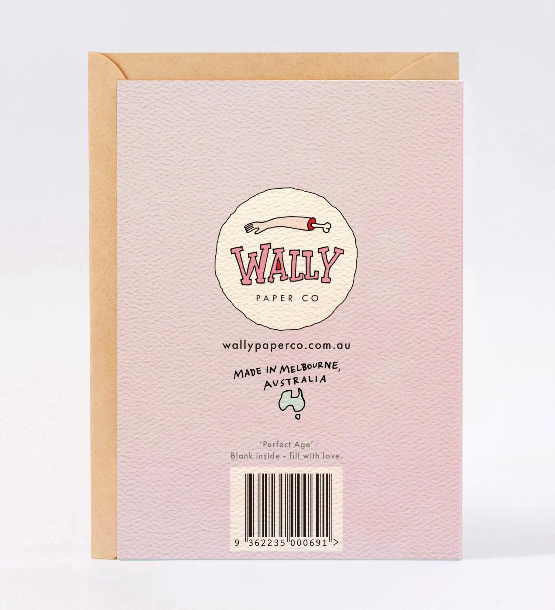 Birthday card - funny birthday card - Australian made birthday card - Perfect Age by Wally Paper Co Melbourne - made in Australia