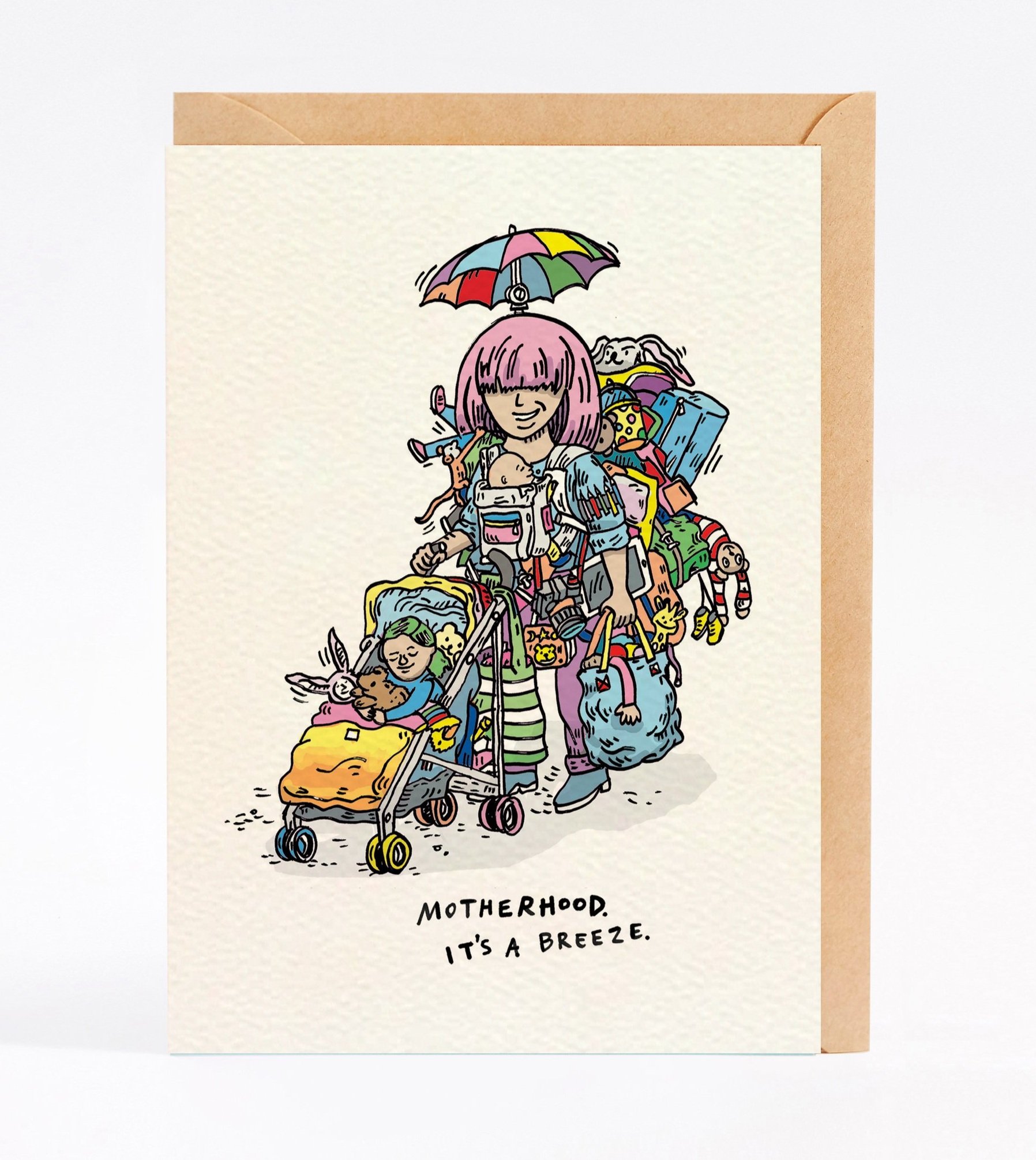Mother's Day card funny mum birthday card Pack Horse by Wally Paper Co Melbourne made in Australia