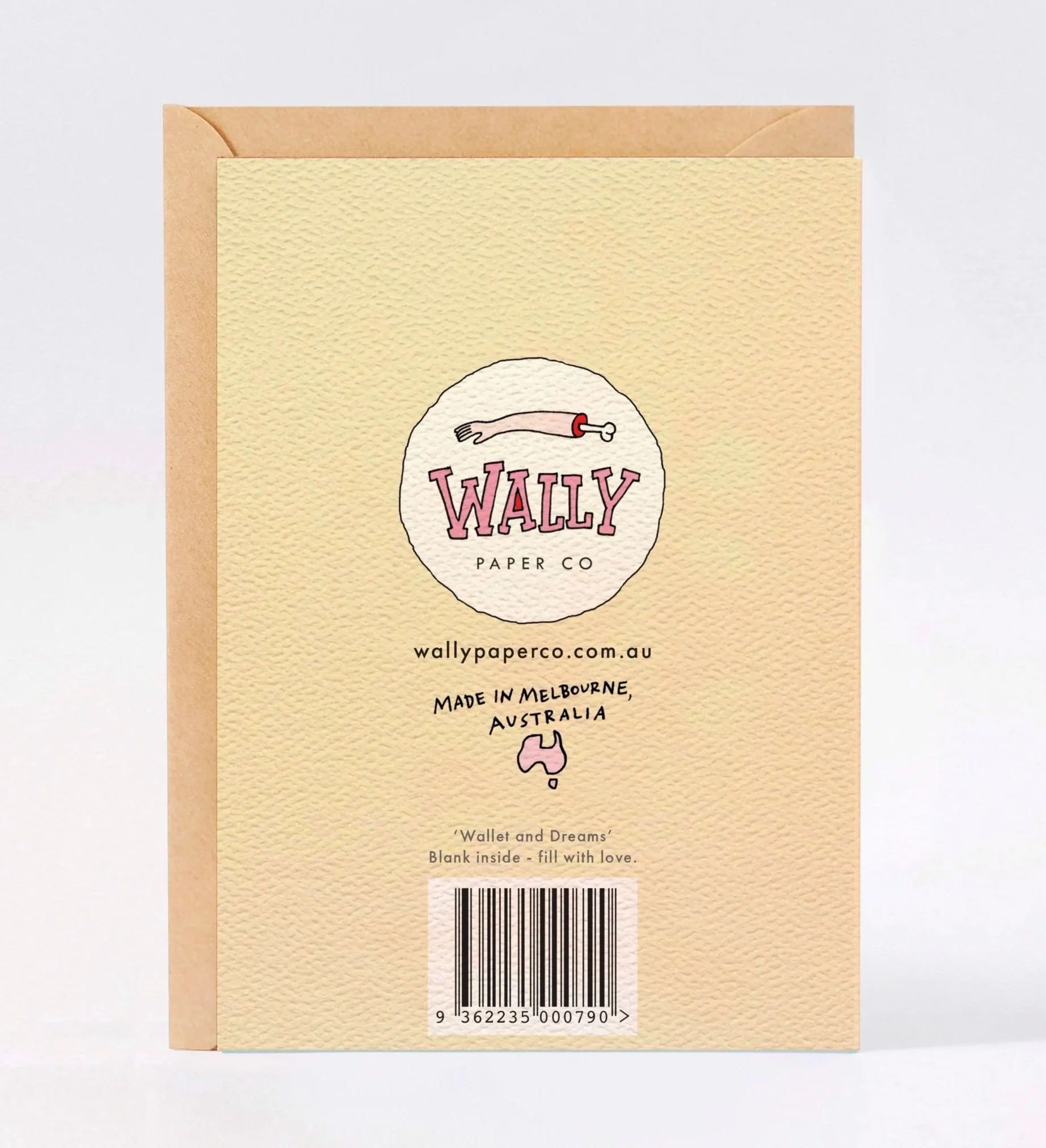 Father's day card - Australian made funny dad card - Wallet and Dreams by Wally Paper Co Melbourne - made in Australia