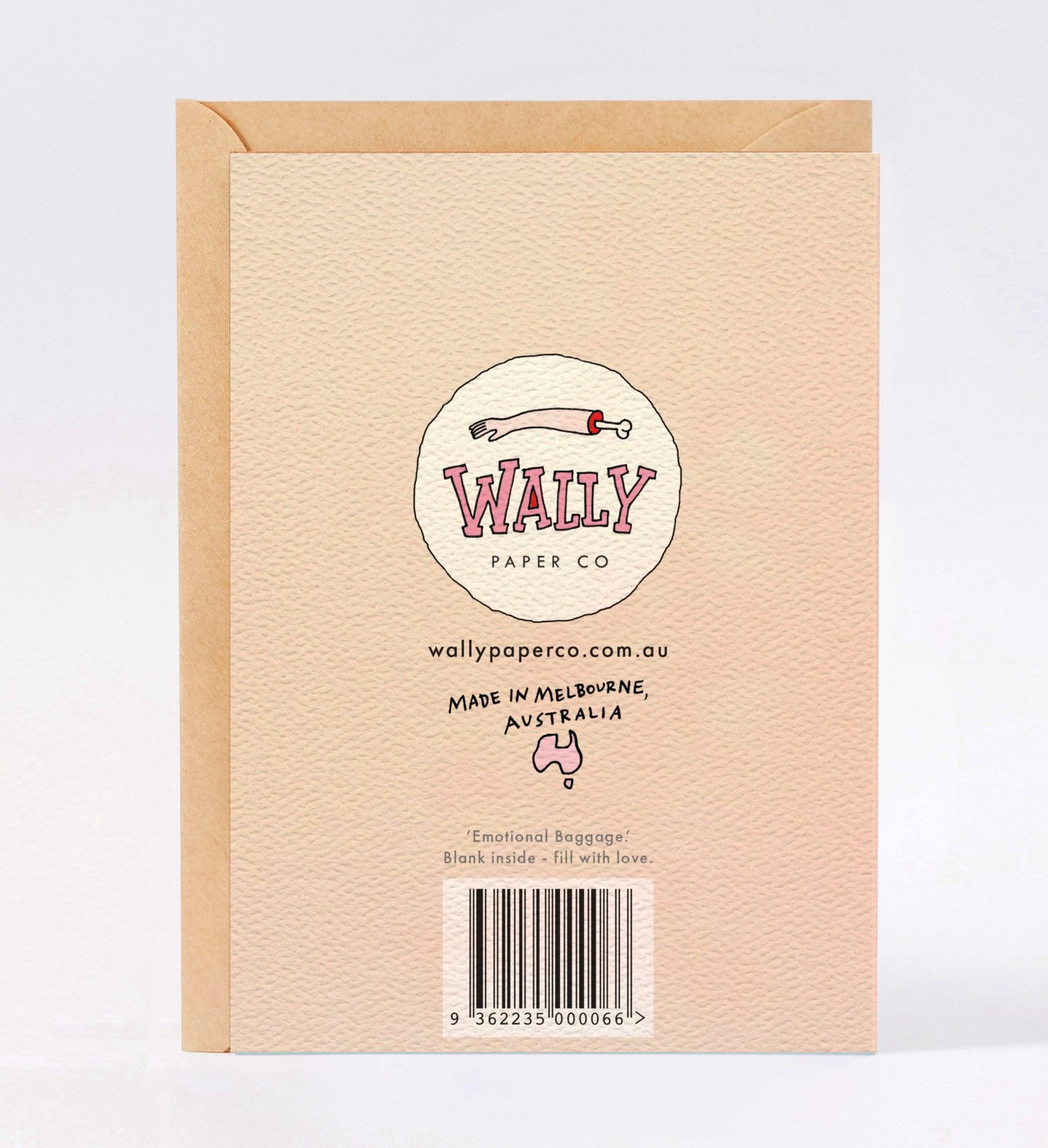 Goodbye card - funny goodbye card - Australian made goodbye card - Emotional Baggage by Wally Paper Co Melbourne - made in Australia
