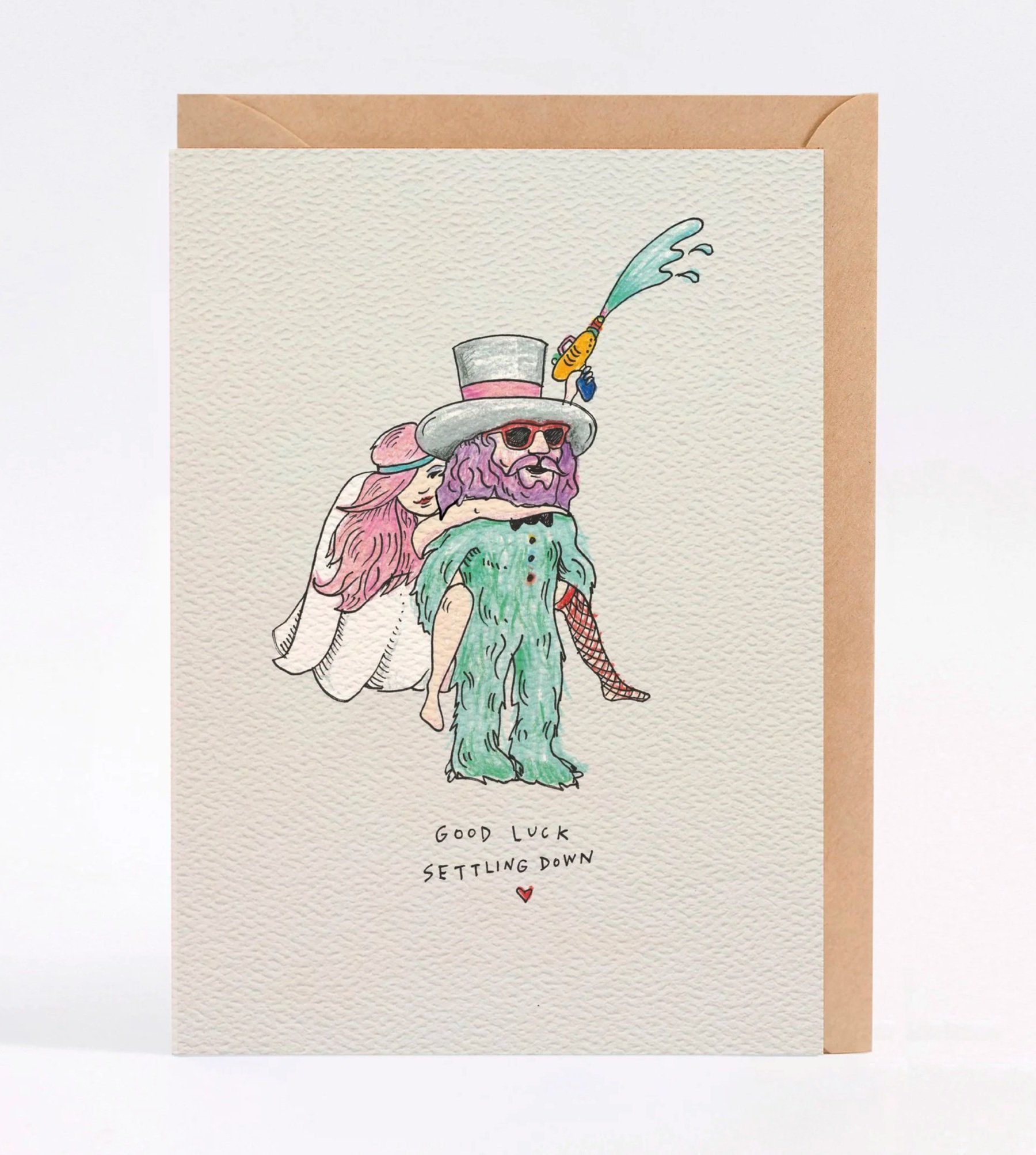 Wedding card - Australian made wedding card - Australian made engagement card - Settle Down by Wally Paper Co Melbourne - made in Australia