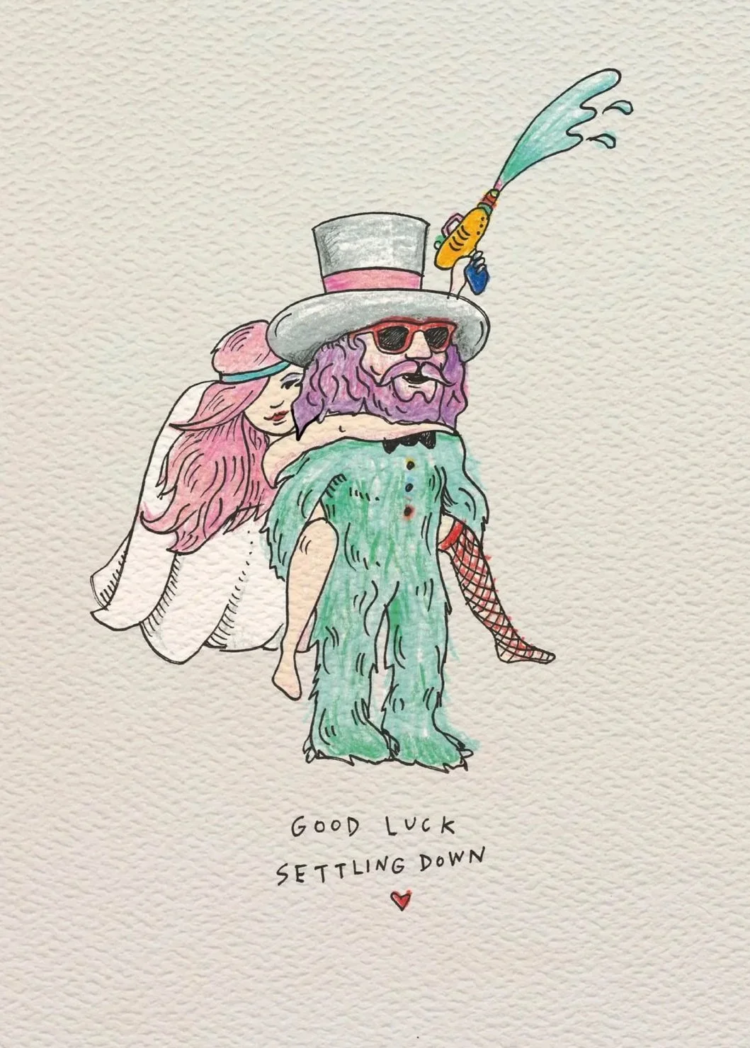 Wedding card - Australian made wedding card - Australian made engagement card - Settle Down by Wally Paper Co Melbourne - made in Australia