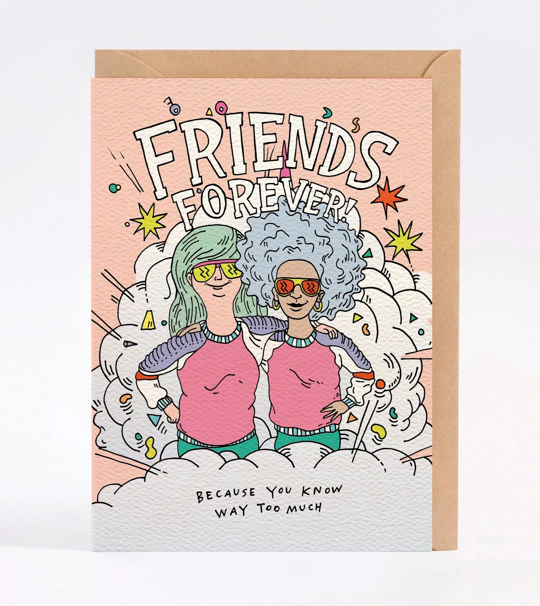Birthday card - funny birthday card - Australian made birthday card - Friends Forever by Wally Paper Co Melbourne - made in Australia
