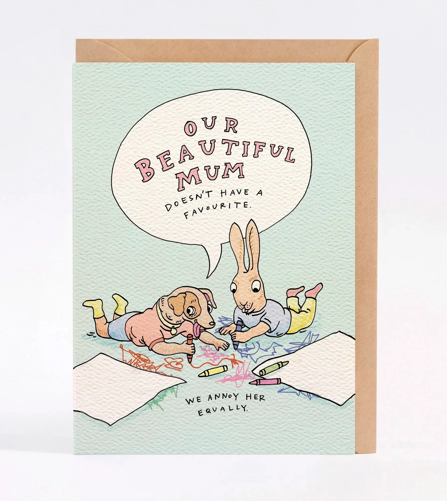 Mother's day card - Australian made mother's day card - Equally by Wally Paper Co Melbourne - made in Australia