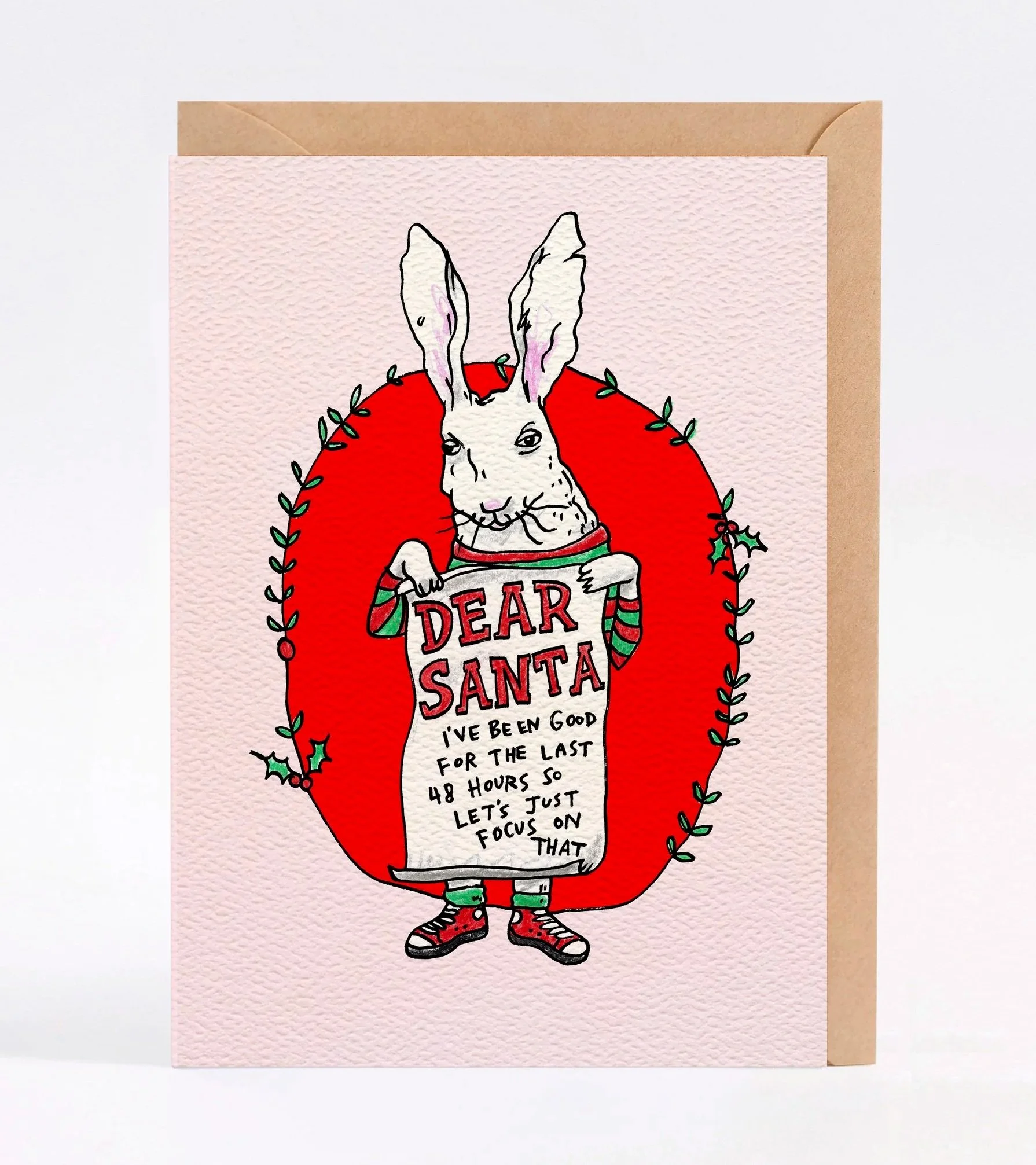 Christmas card - funny Christmas card - Australian made Christmas card - Dear Santa by Wally Paper Co Melbourne - made in Australia