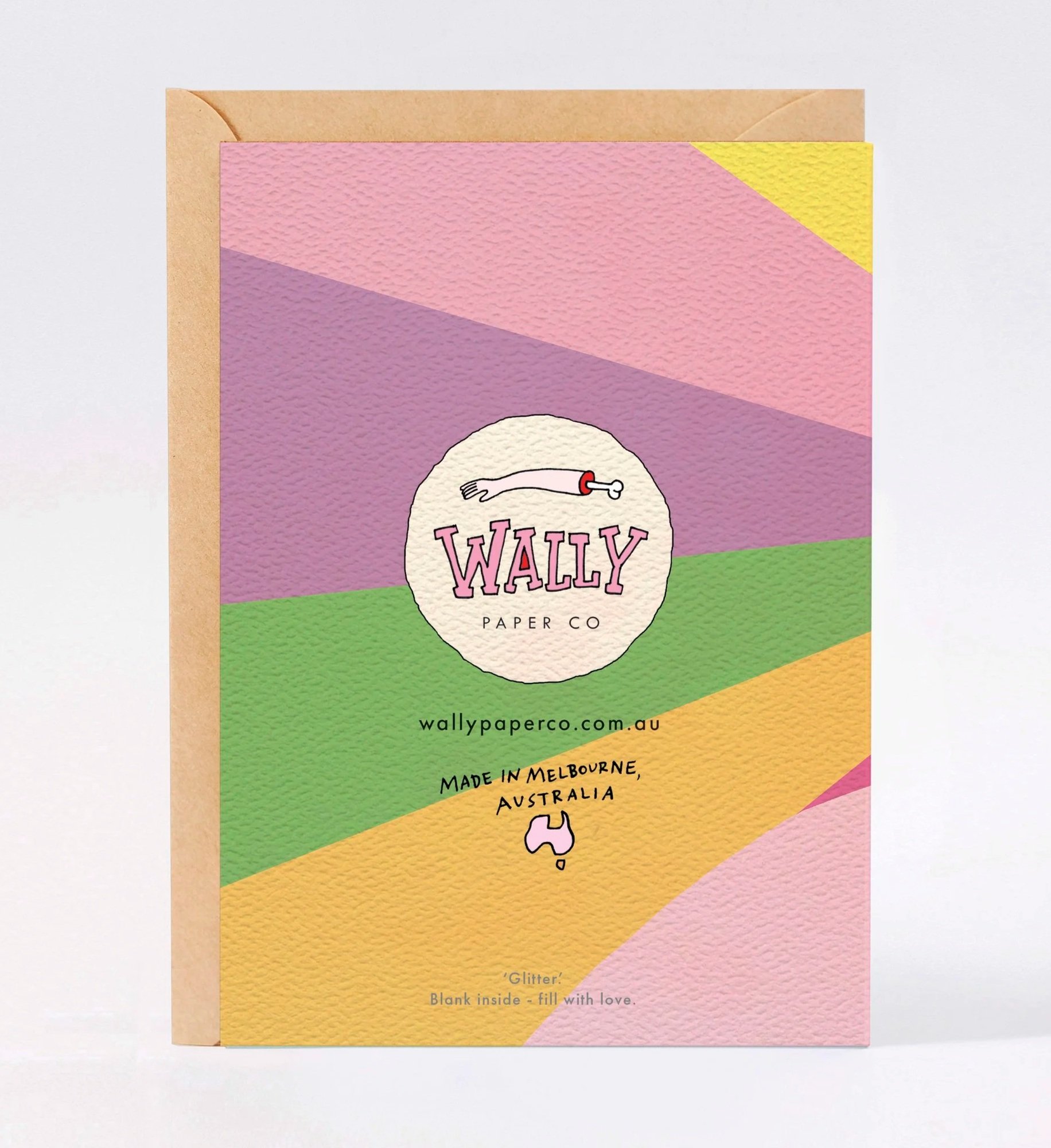 Thank you card - Australian made thank you card - Glitter by Wally Paper Co Melbourne - made in Australia