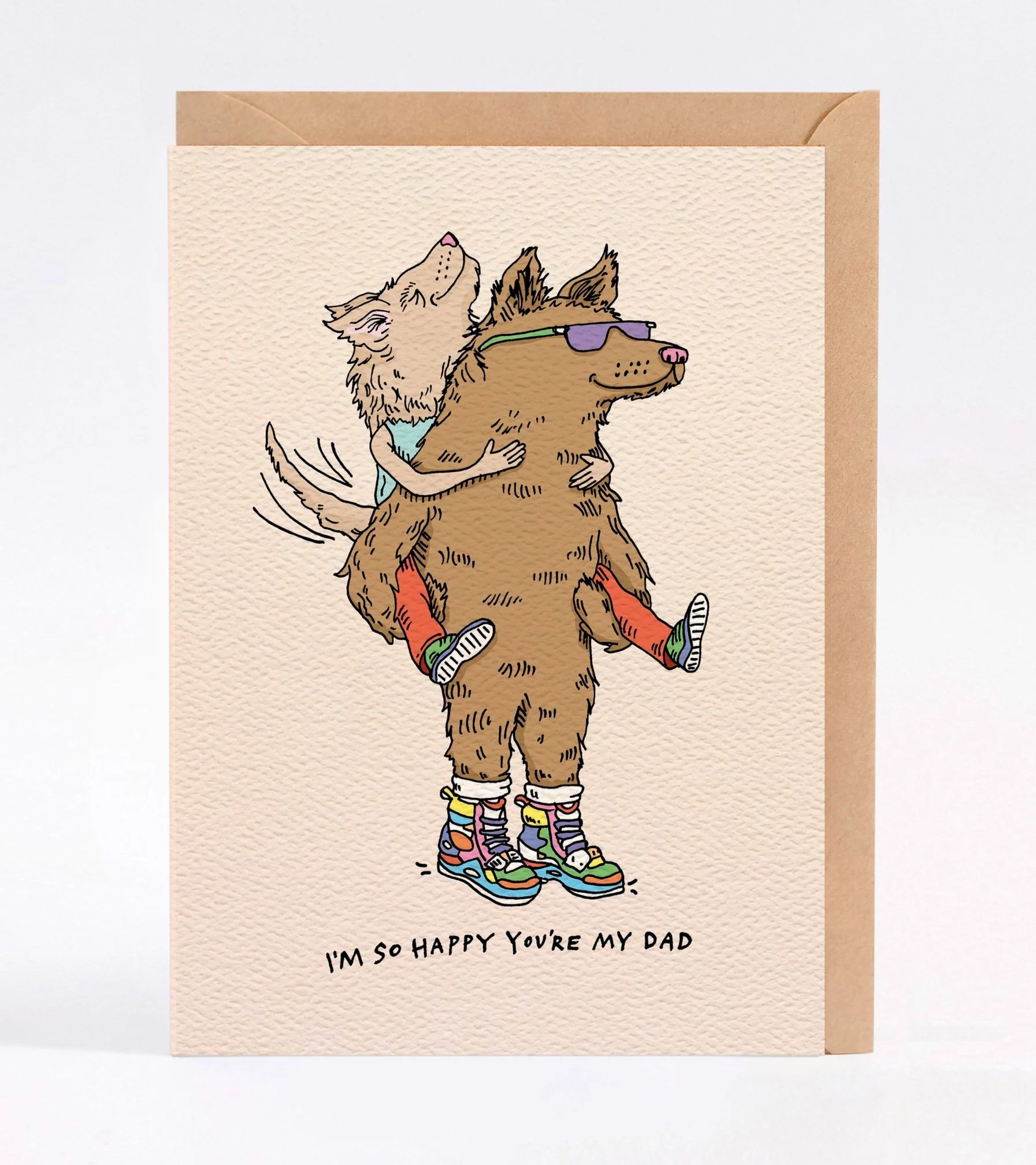 Funny Fathers Day card - funny dad birthday card - Australian made fathers day card - Tail Wag by Wally Paper Co Melbourne - made in Australia