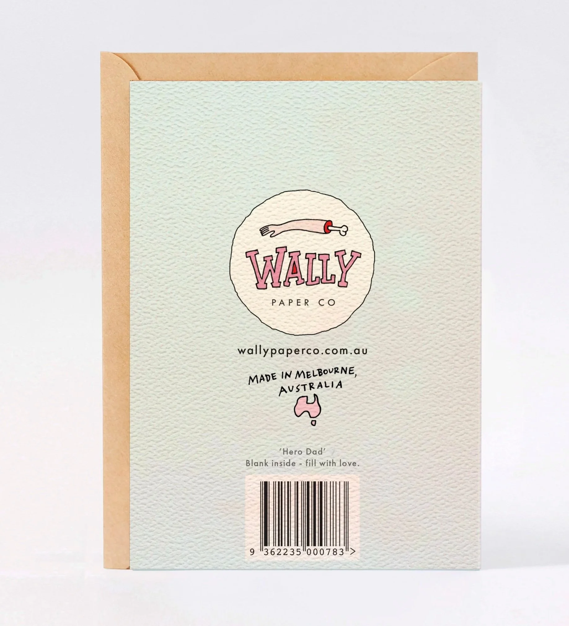 Father's day card - Australian made funny dad card - Hero Dad by Wally Paper Co Melbourne - made in Australia