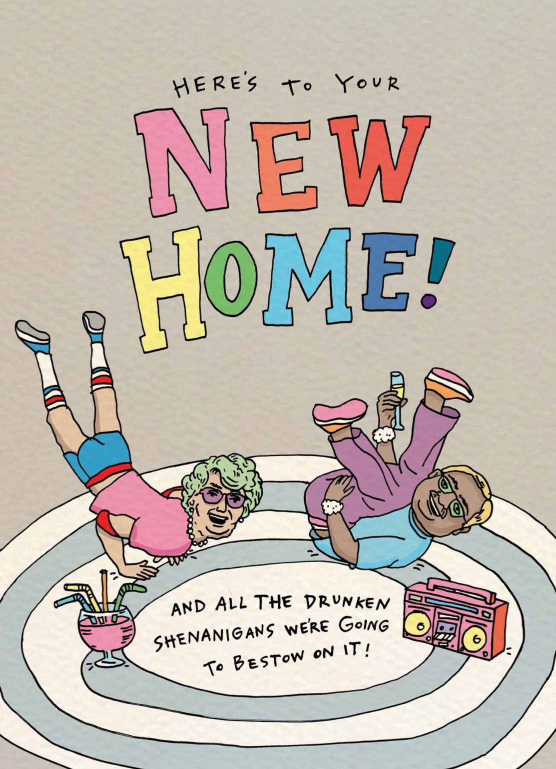 Funny house warming card Shenanigans by Wally Paper Co Melbourne funny greeting cards made in Australia